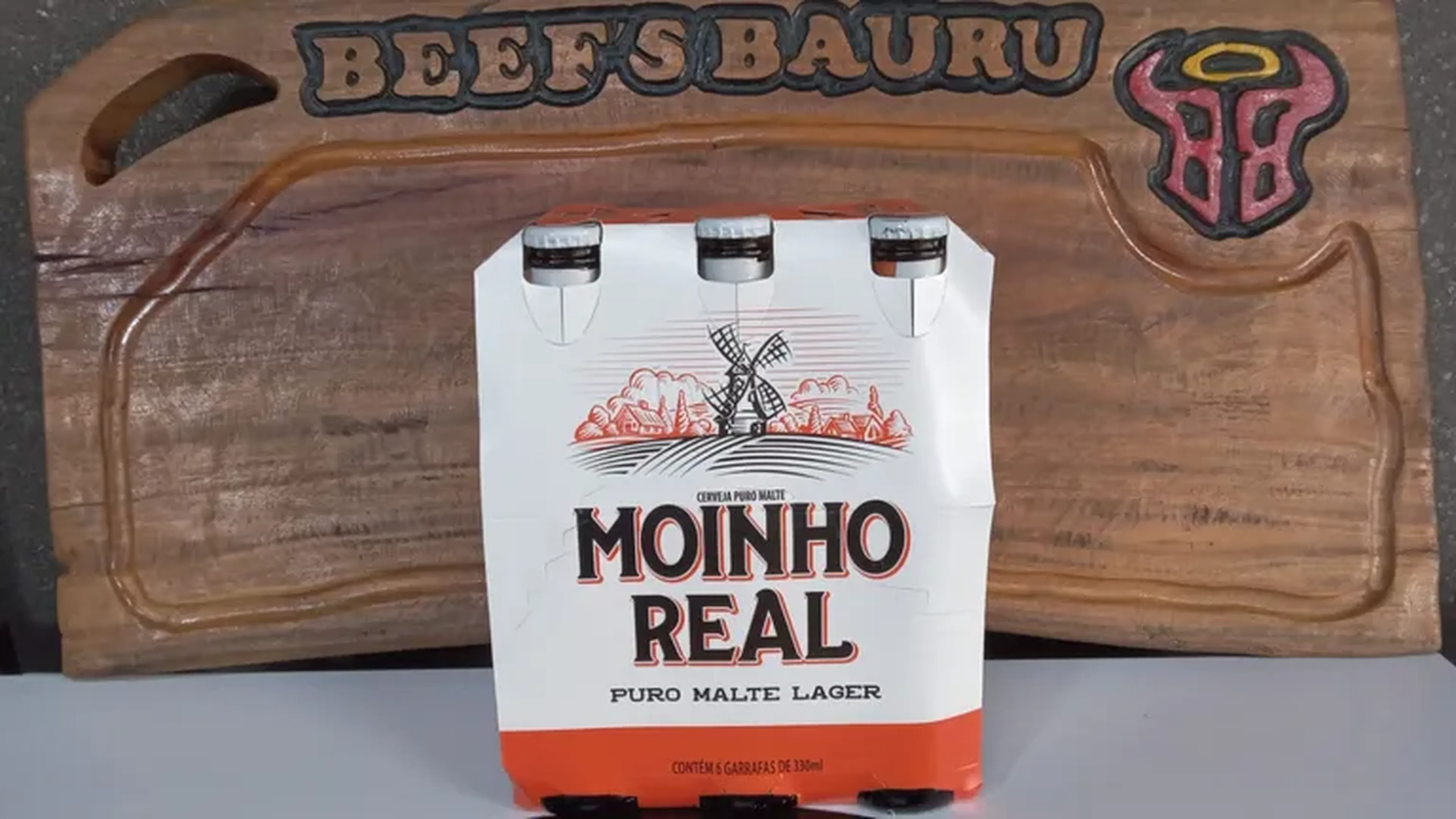 Pack com 6 Cerveja Moinho Real Puro Malte LN 330ml imagem