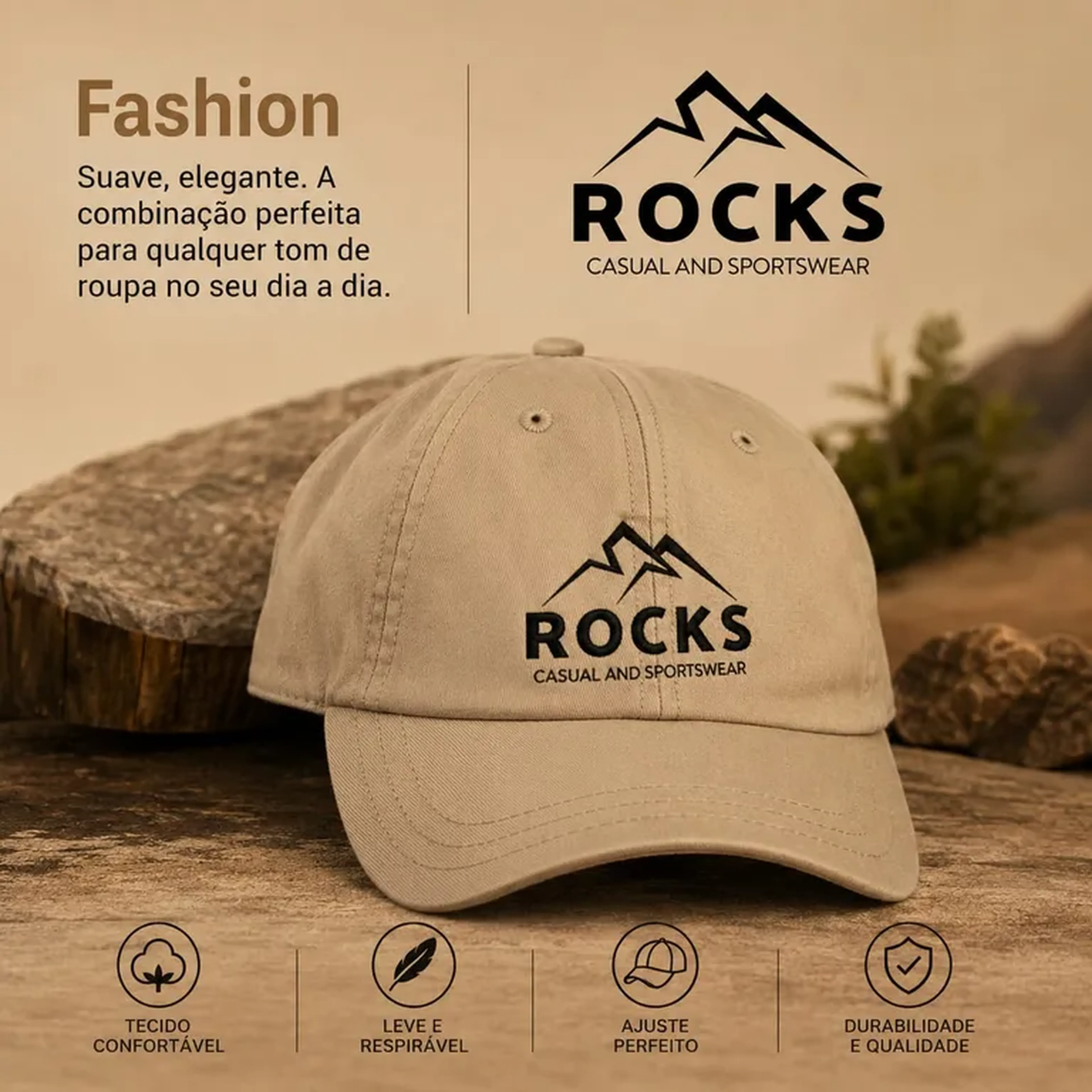 Boné Rocks Fashion imagem