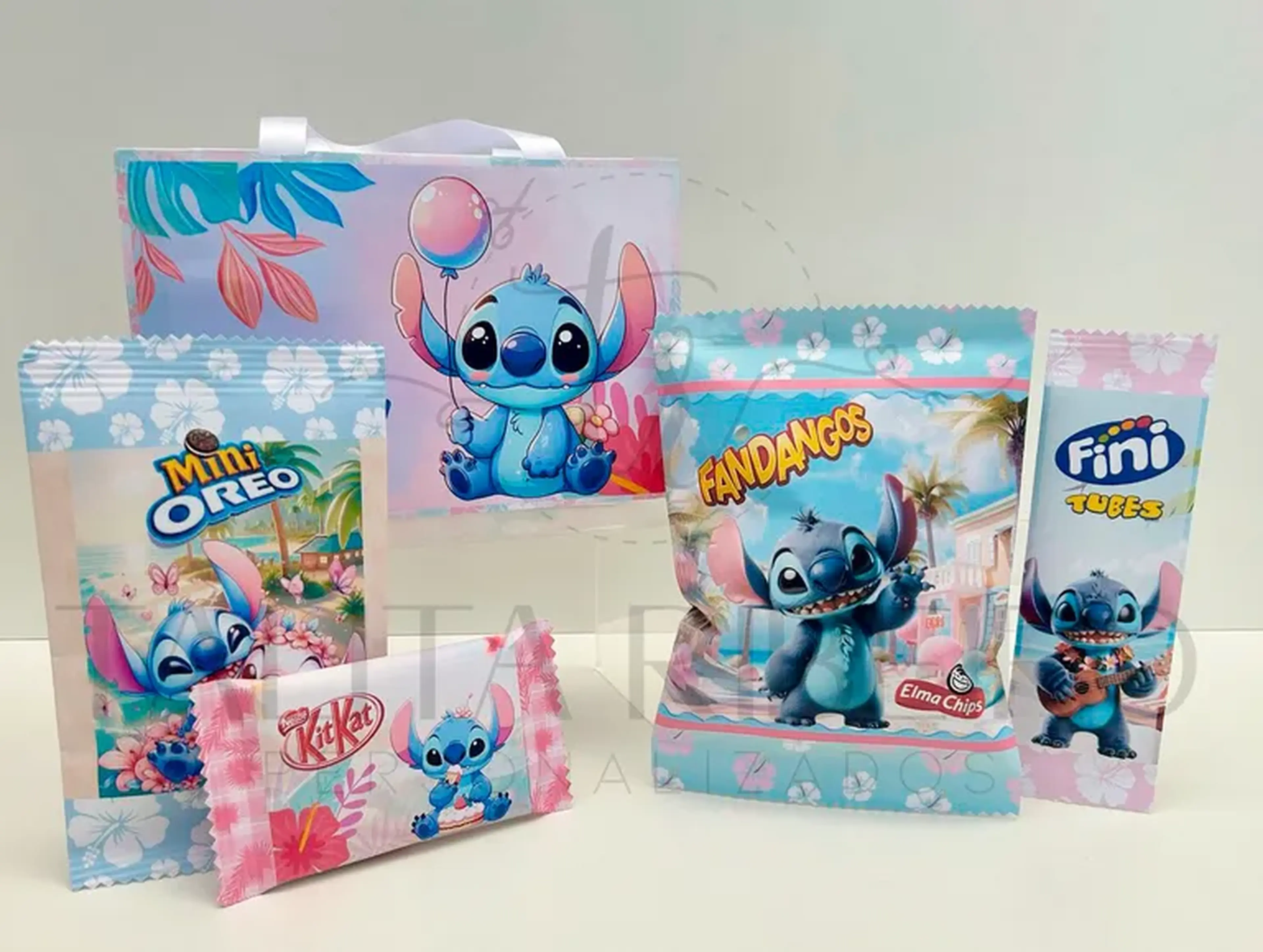 Sacola de Guloseimas com arte do Stitch imagem