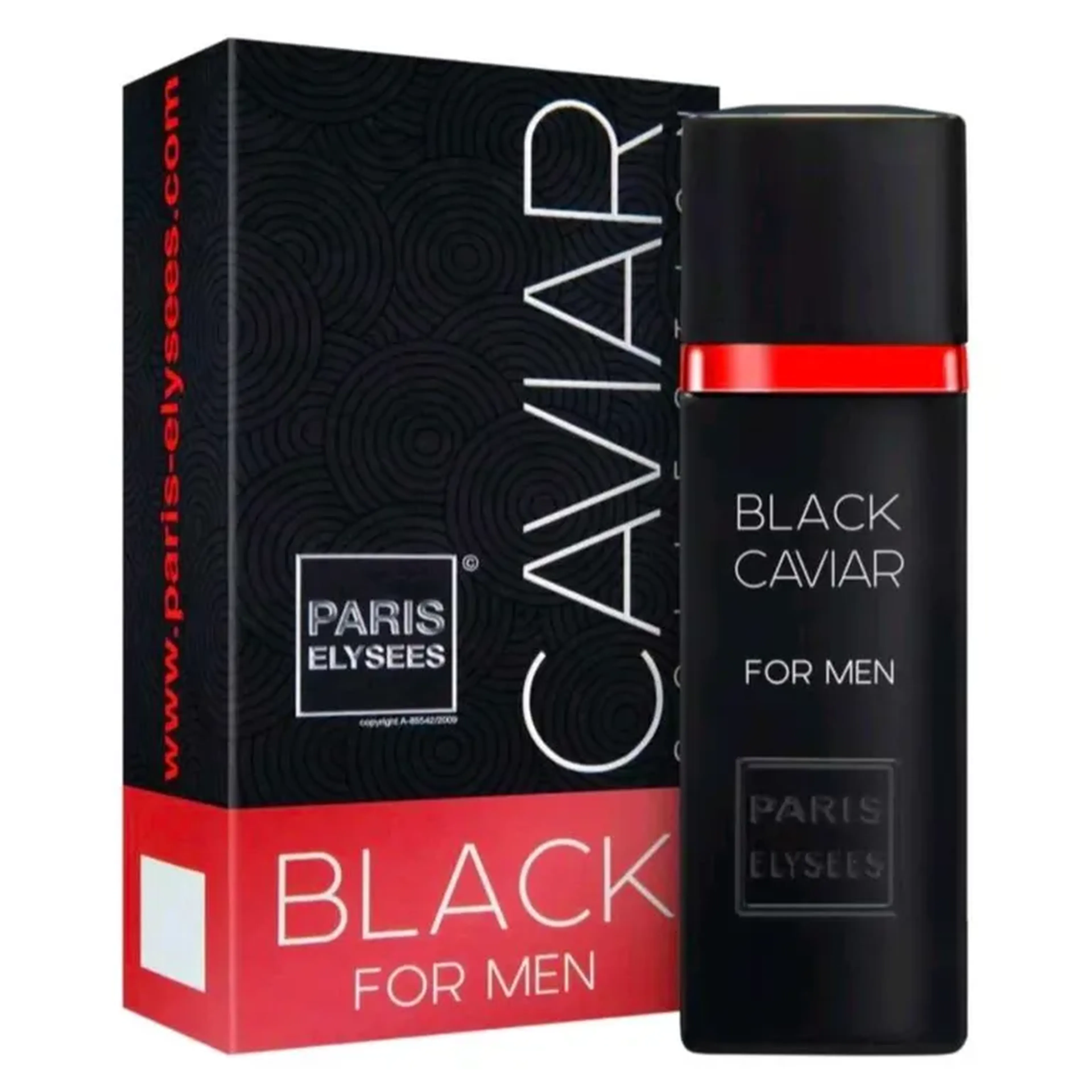 Perfume Black Caviar Paris Elysees Masculino 100ml Original imagem