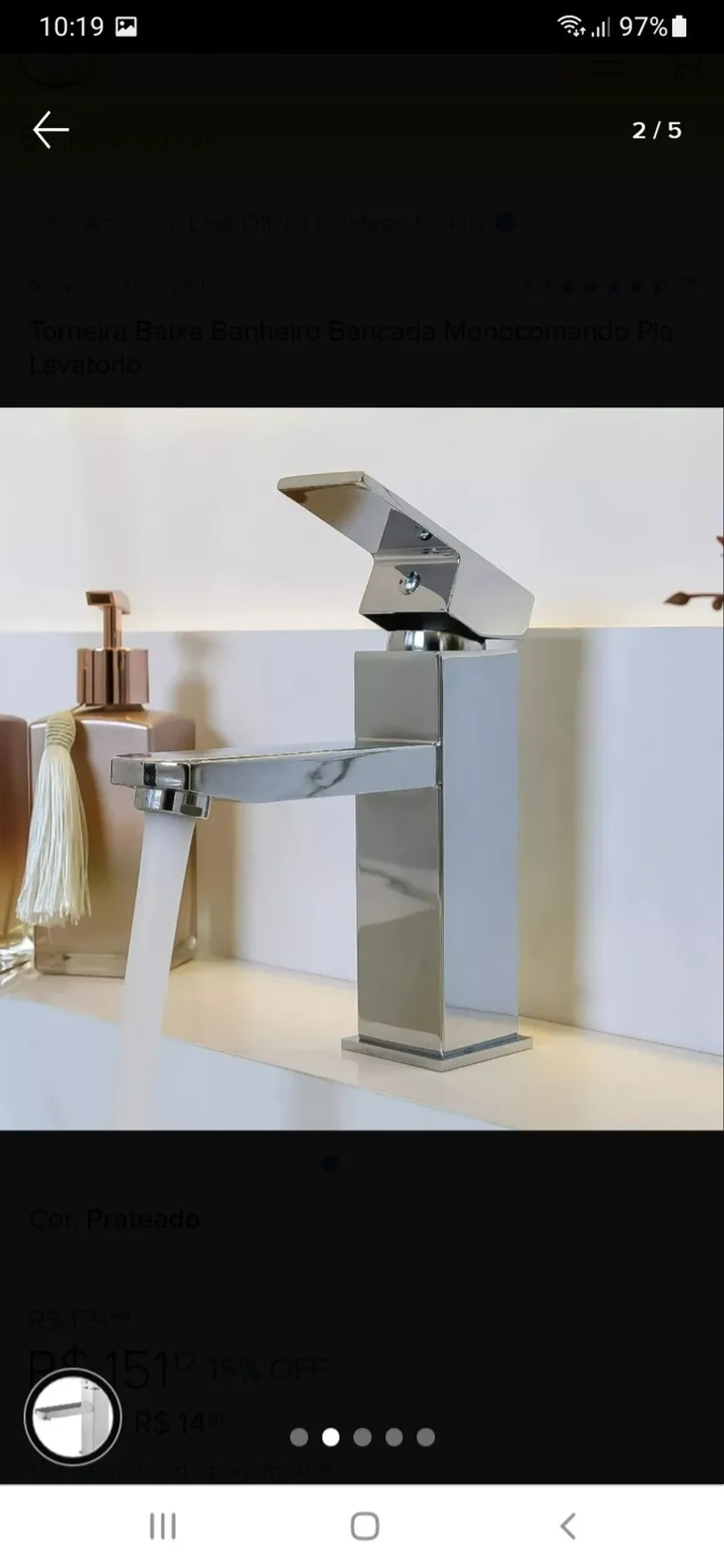 Torneira de bancada stoc imagem