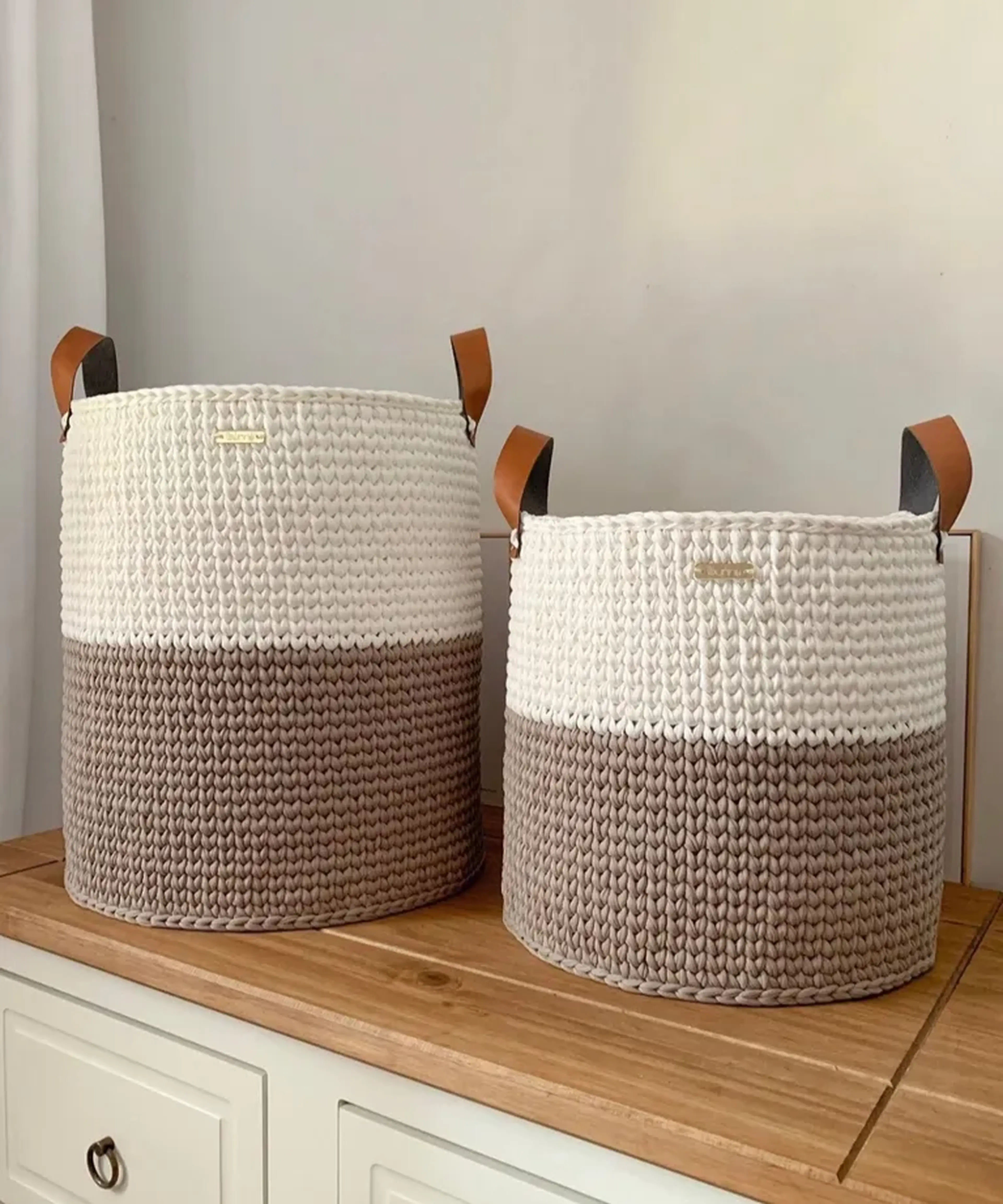 Dupla cestos organizadores imagem