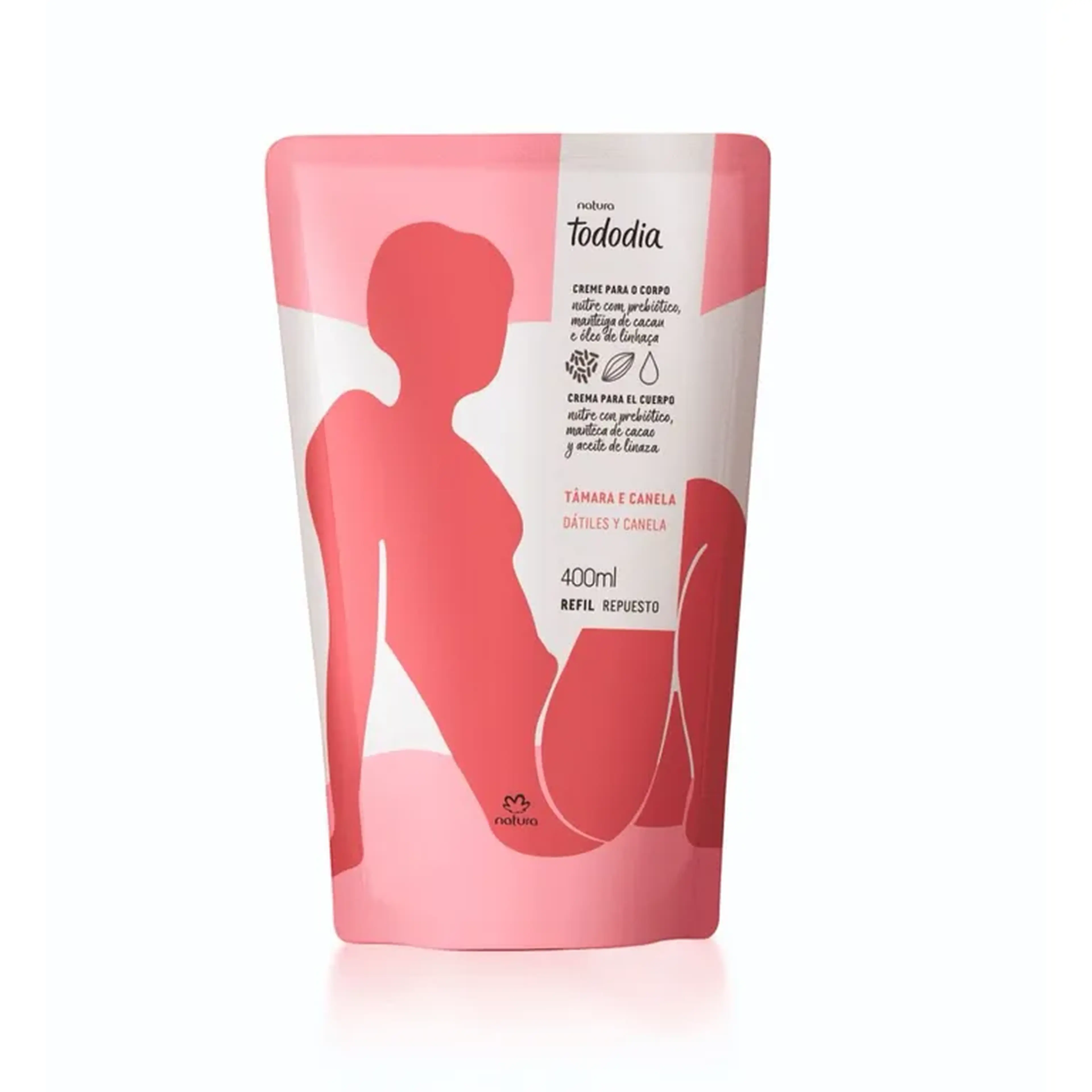 Refil Tododia Creme Corporal Tâmara e Canela 400ml imagem