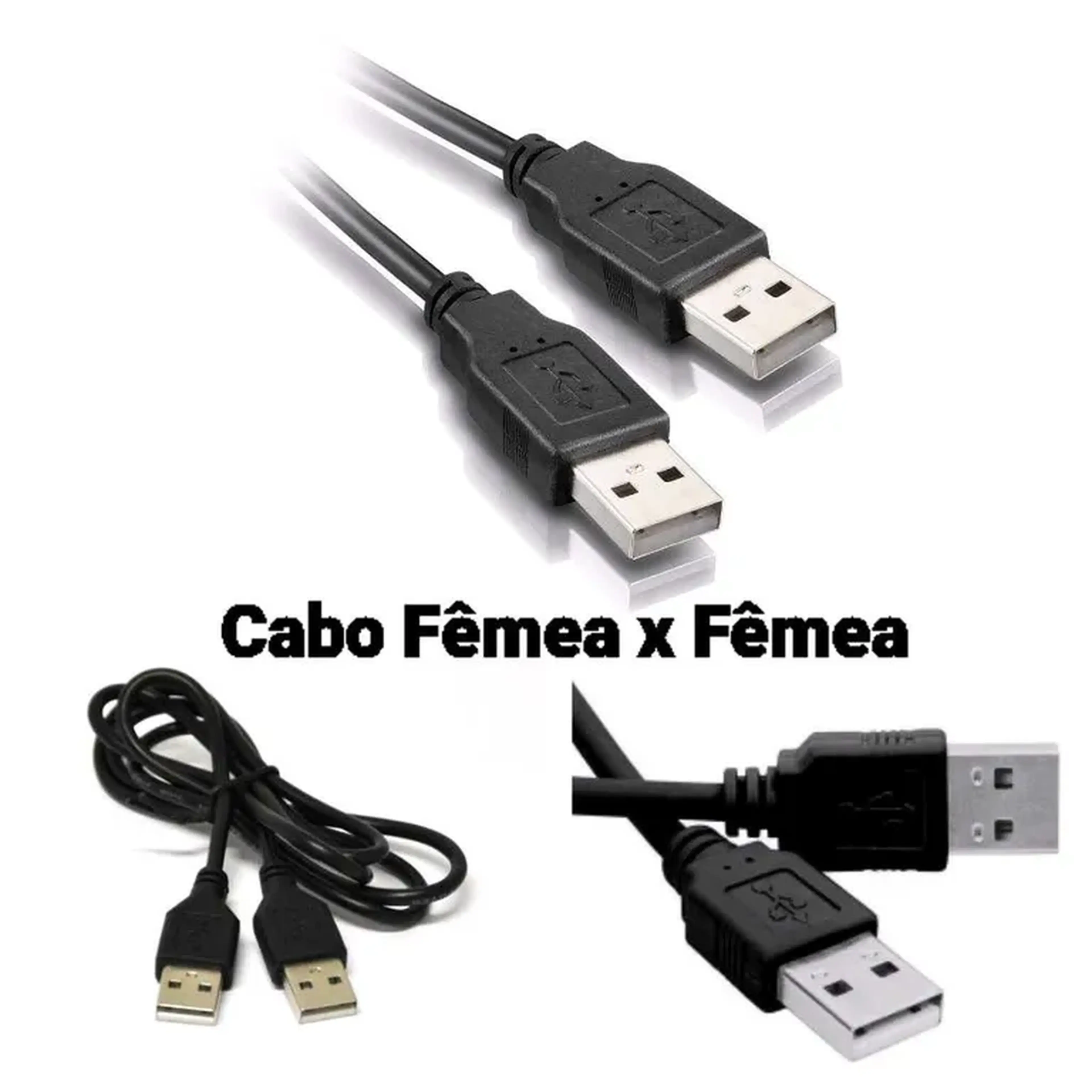 Cabo USB Fêmea x Fêmea imagem