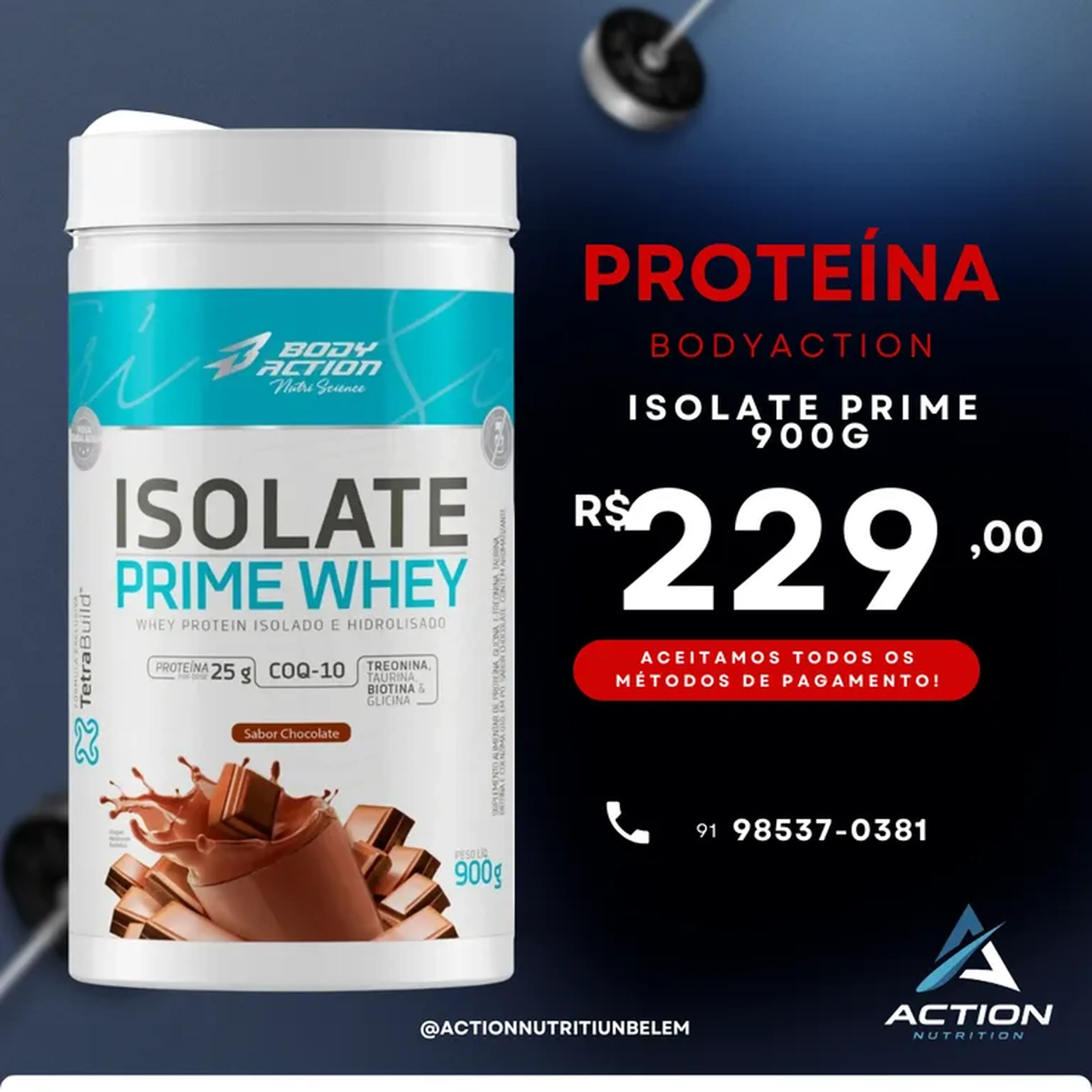 Proteína isolate prime imagem