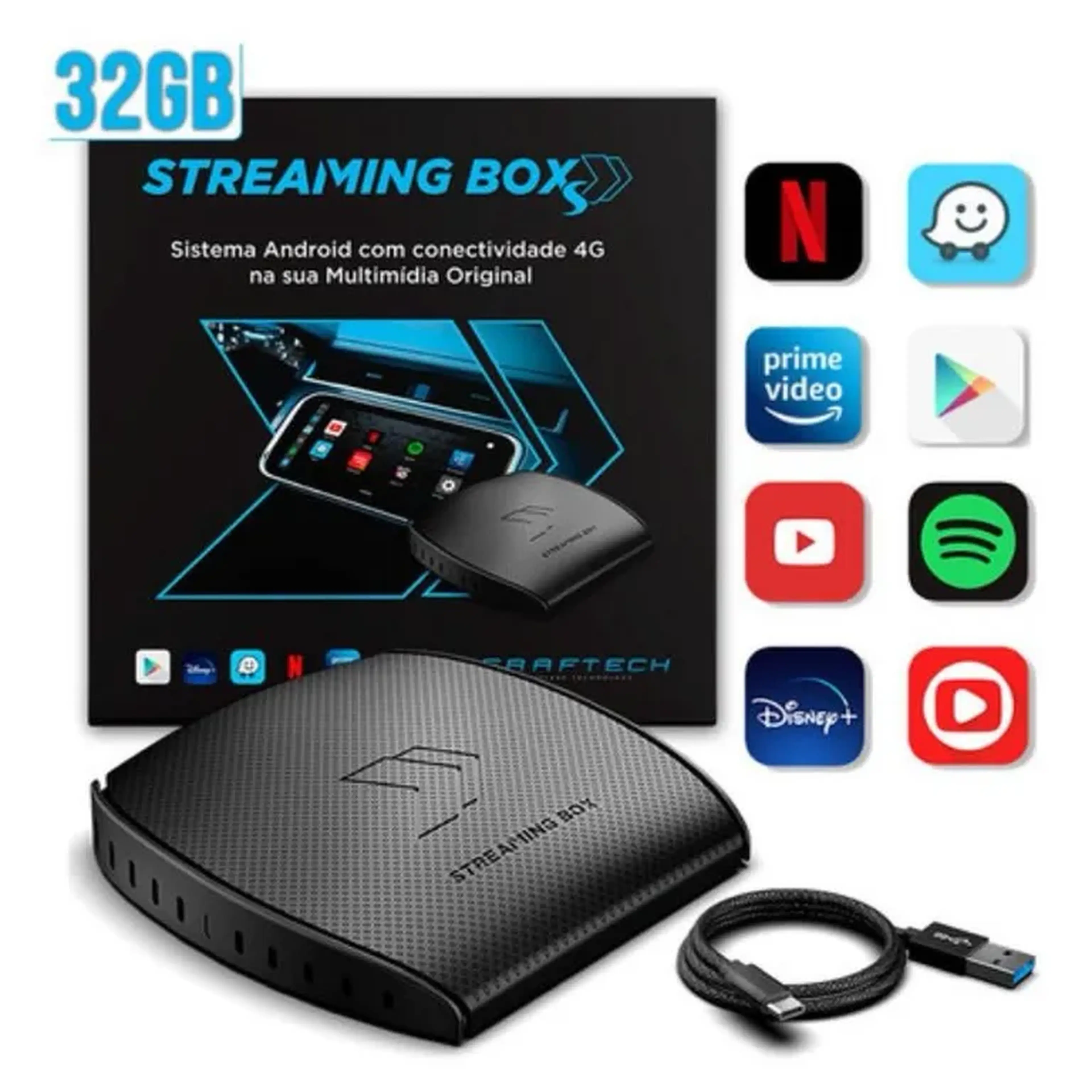 Streaming Box Faaftech - CarPlay imagem
