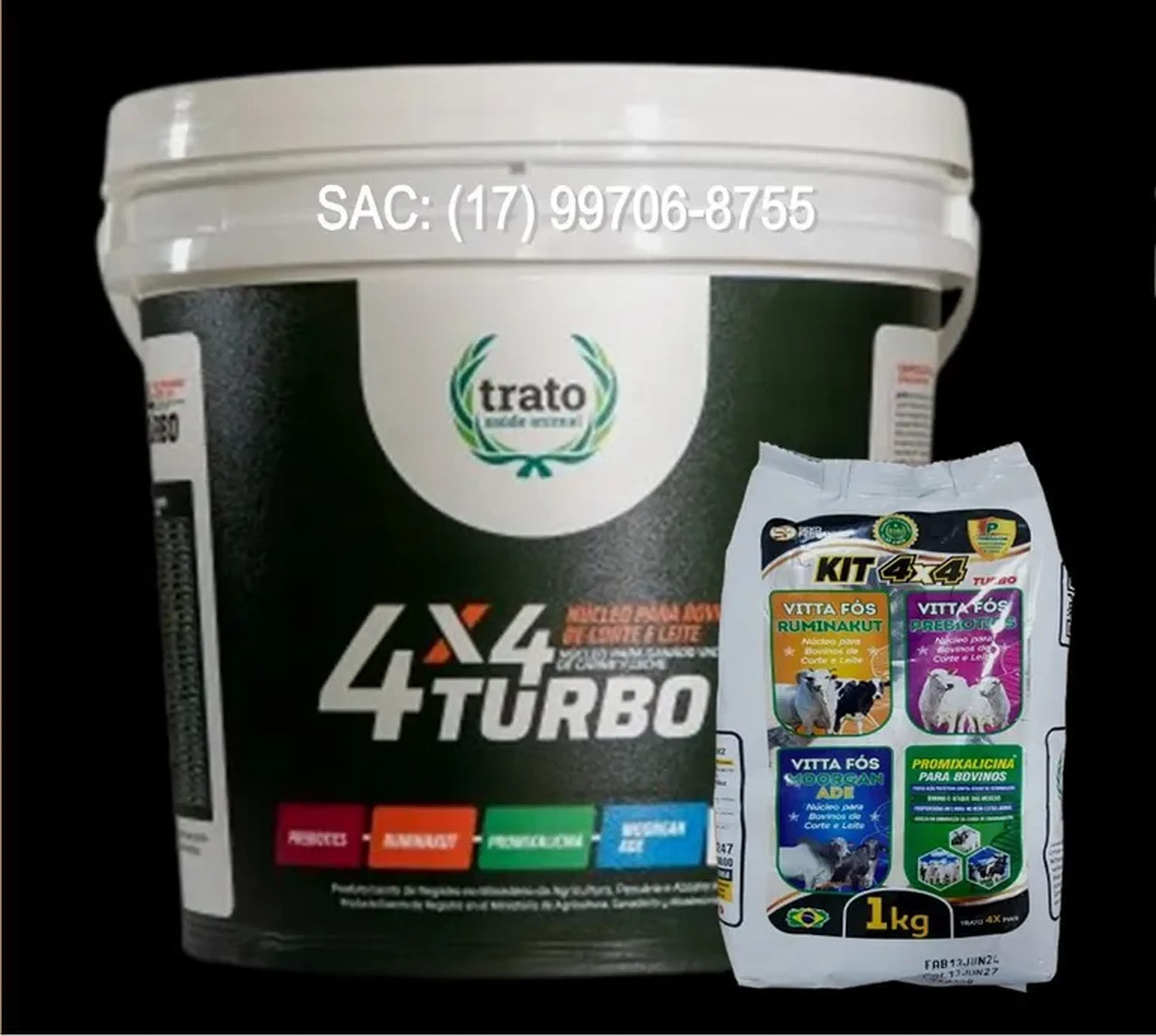 KIT 4X4 TURBO NÚCLEO PARA BOVINOS imagem