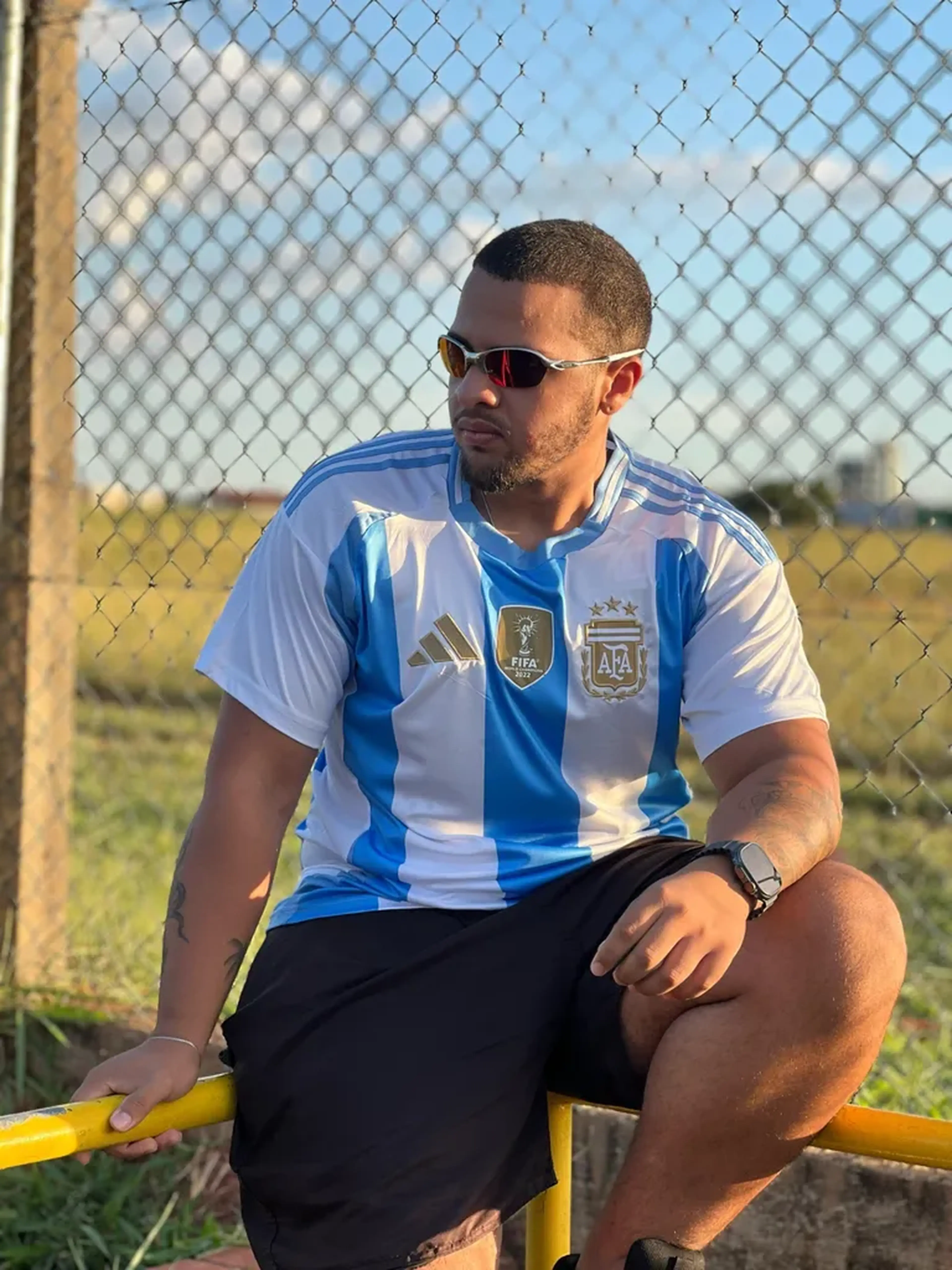 Camisa Seleção Argentina I Home 22.23 Campeão do Mundo imagem