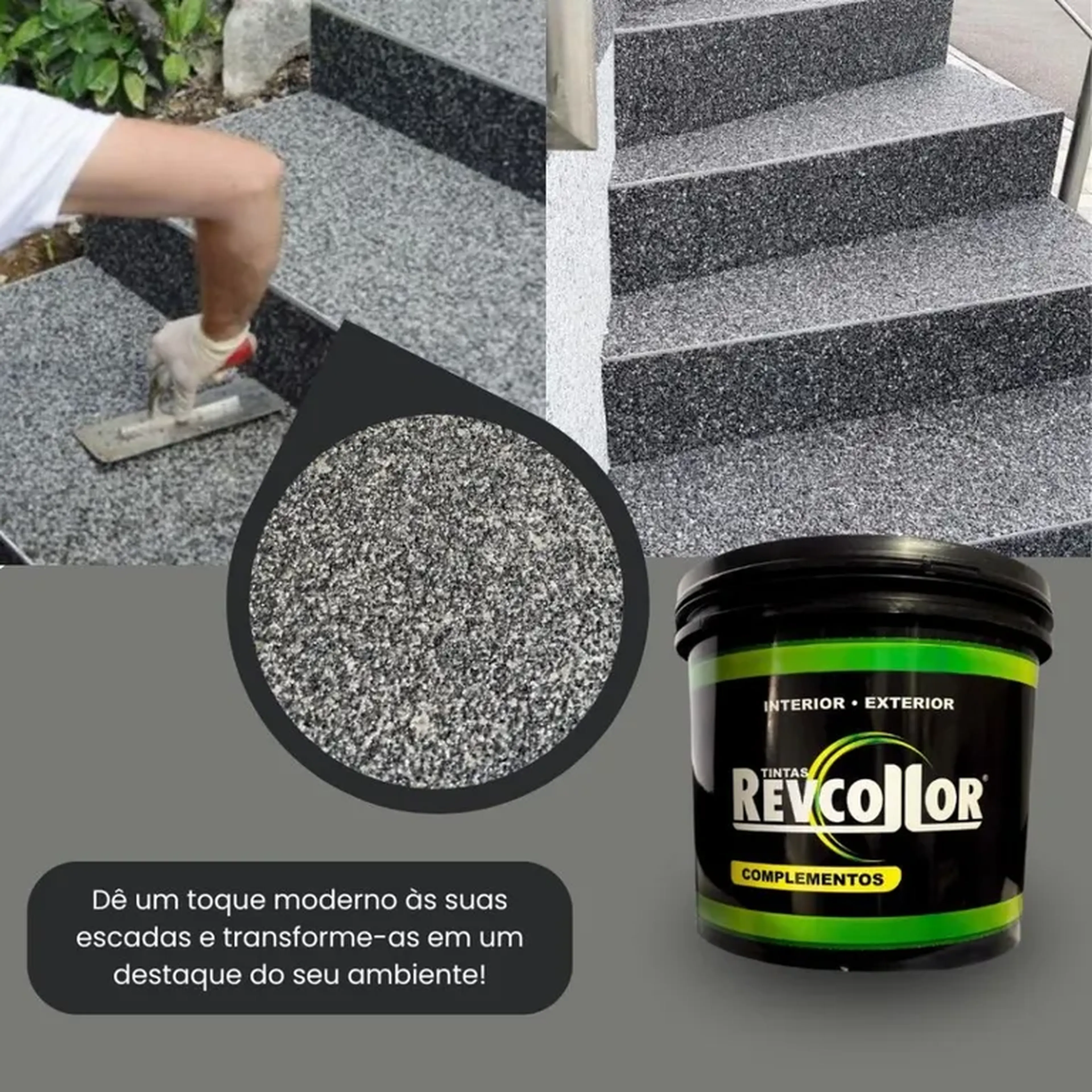 KIT REVESTIMENTO PEDRAS NATURAIS 20KG + PRIMER 900 ML REVCOLLOR imagem