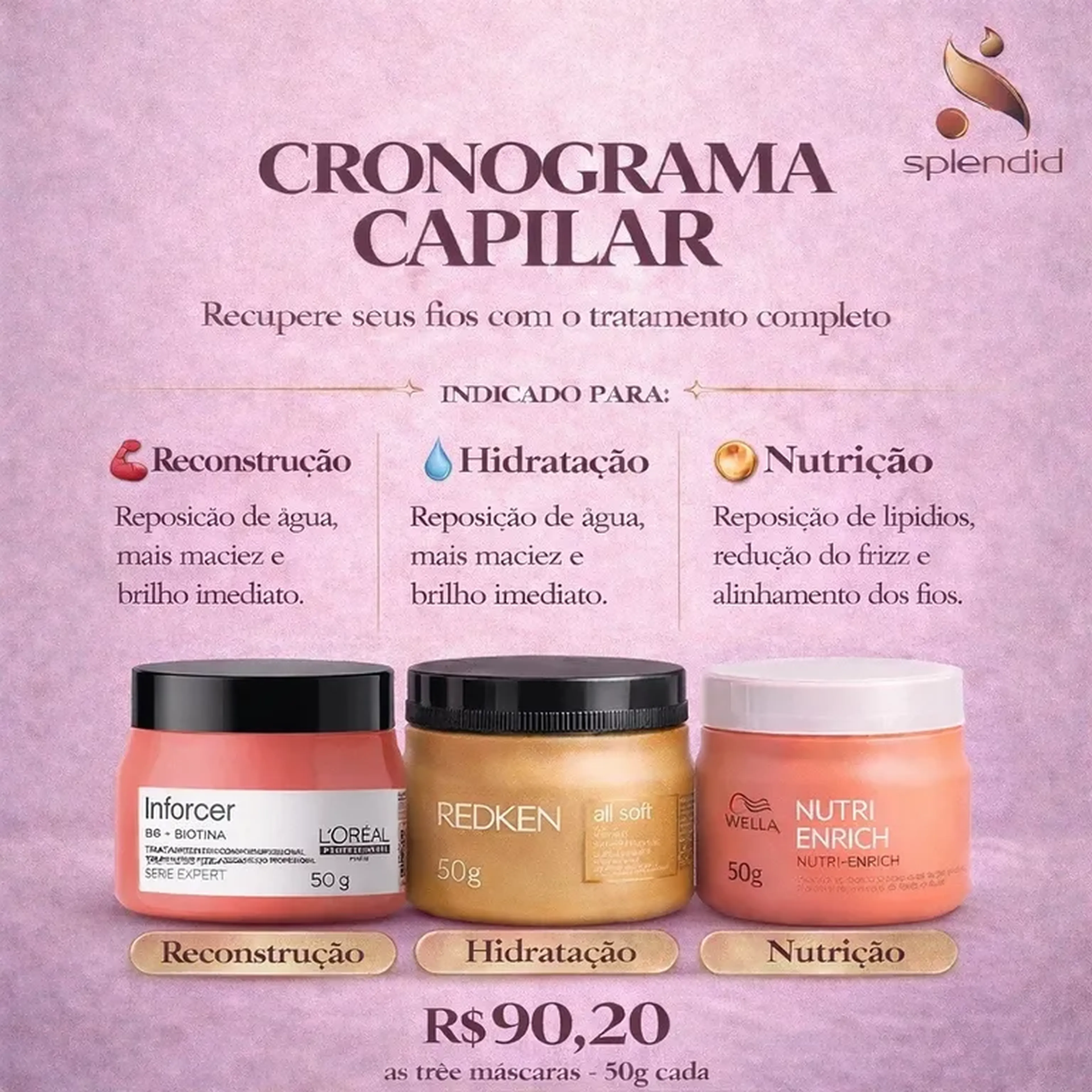 Cronograma capilar imagem