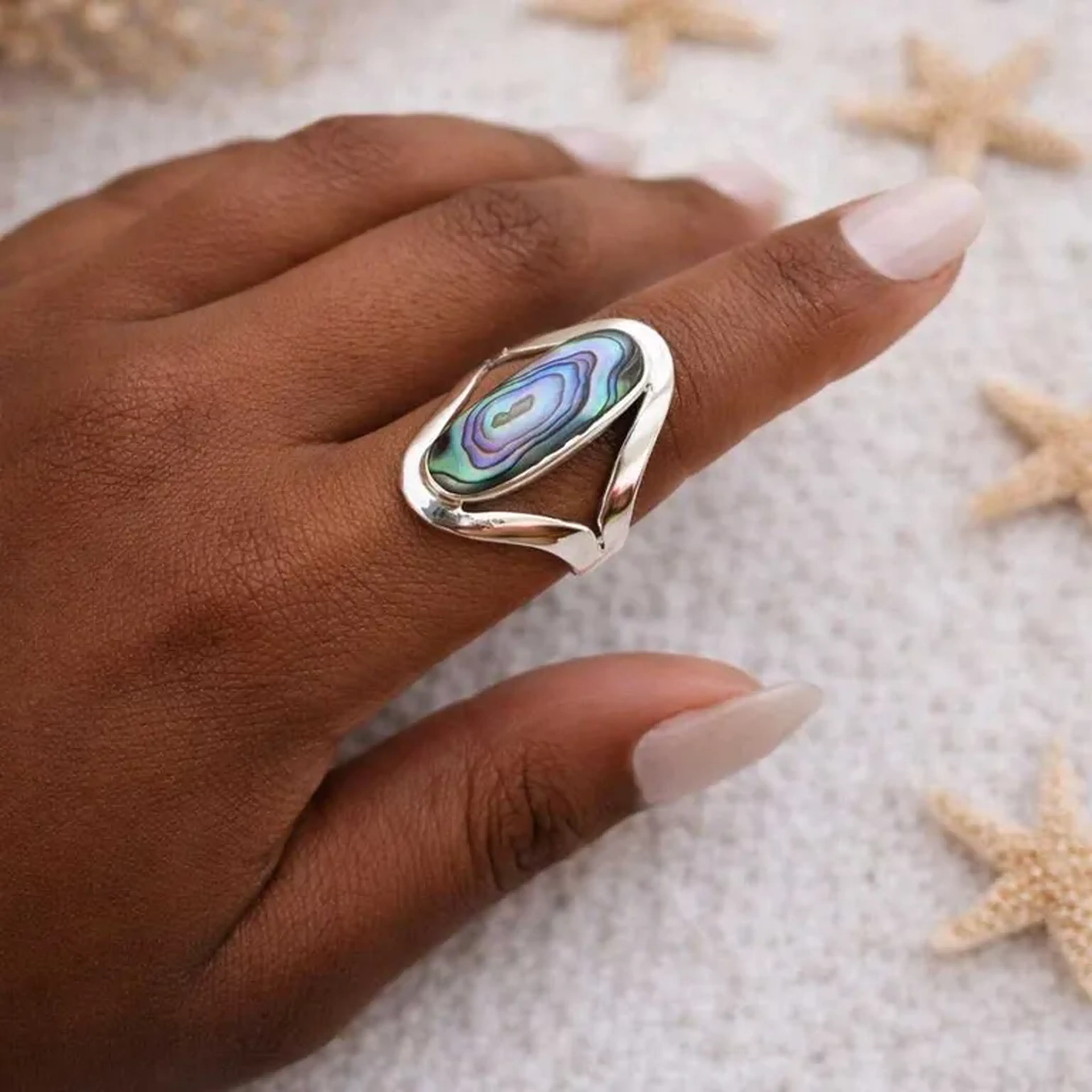 ANEL INDONESIA VAZADO LADO ABALONE imagem