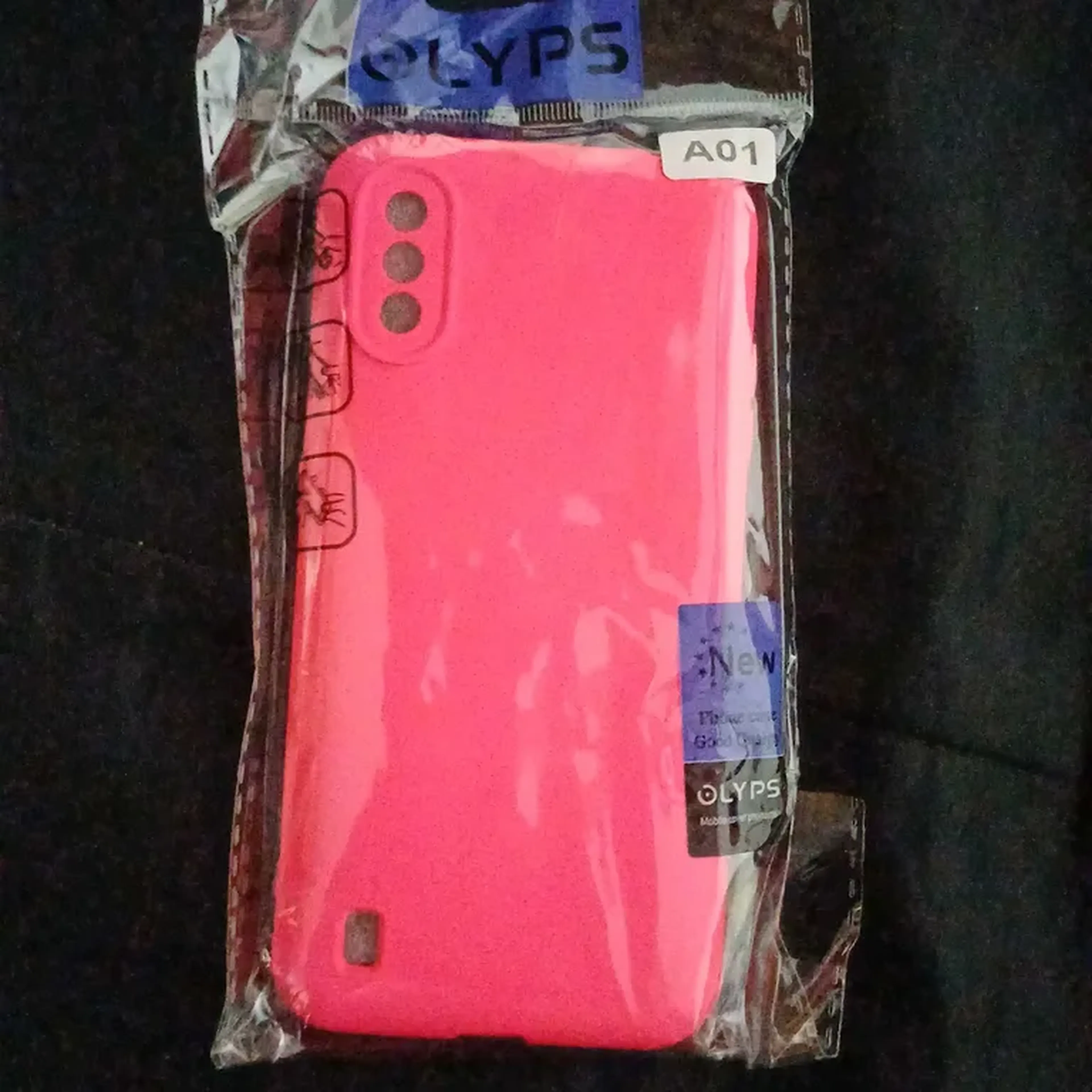 Capinha para Galaxy A01, de Silicone Aveludada. imagem