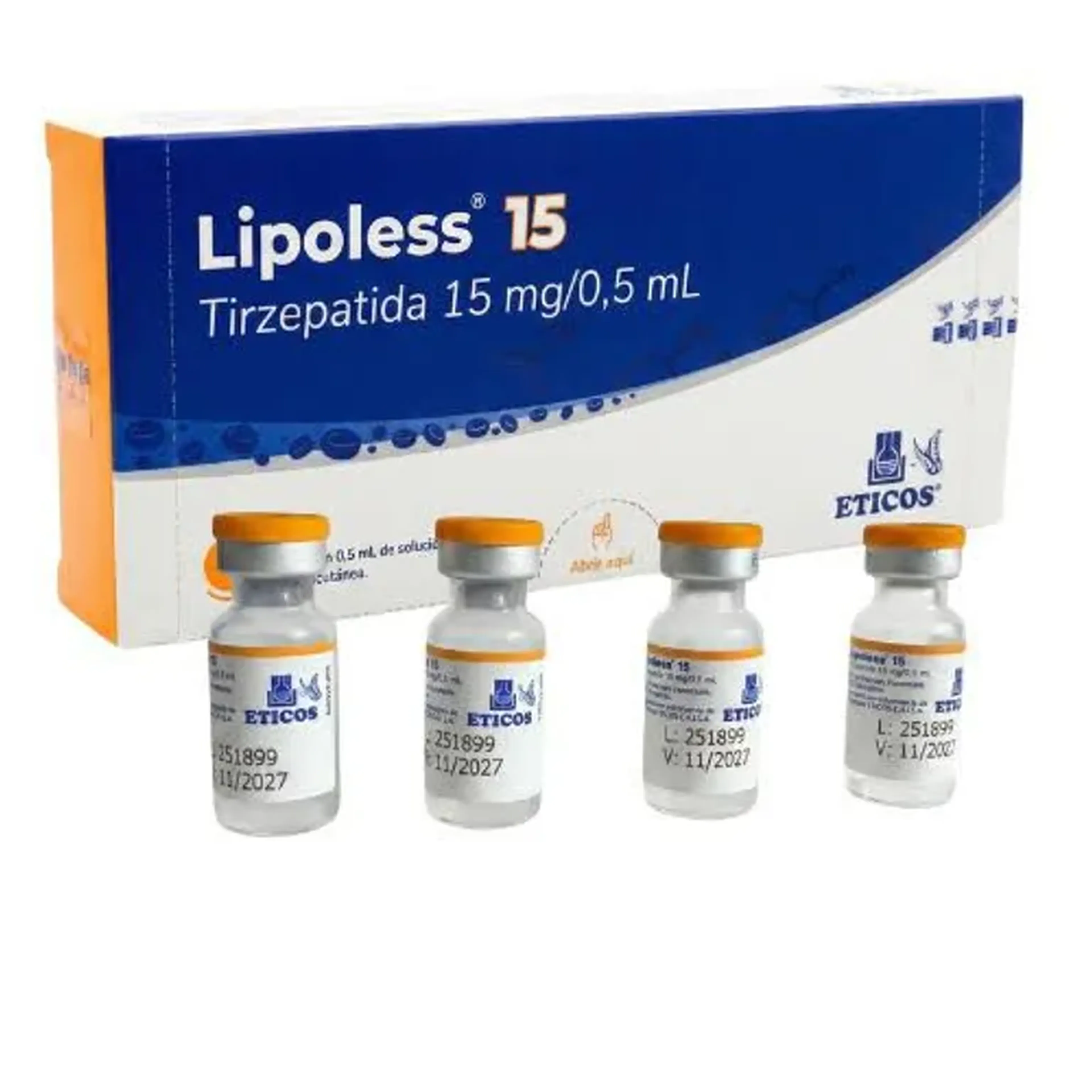 Lipoless 15mg - 4 ampolas imagem