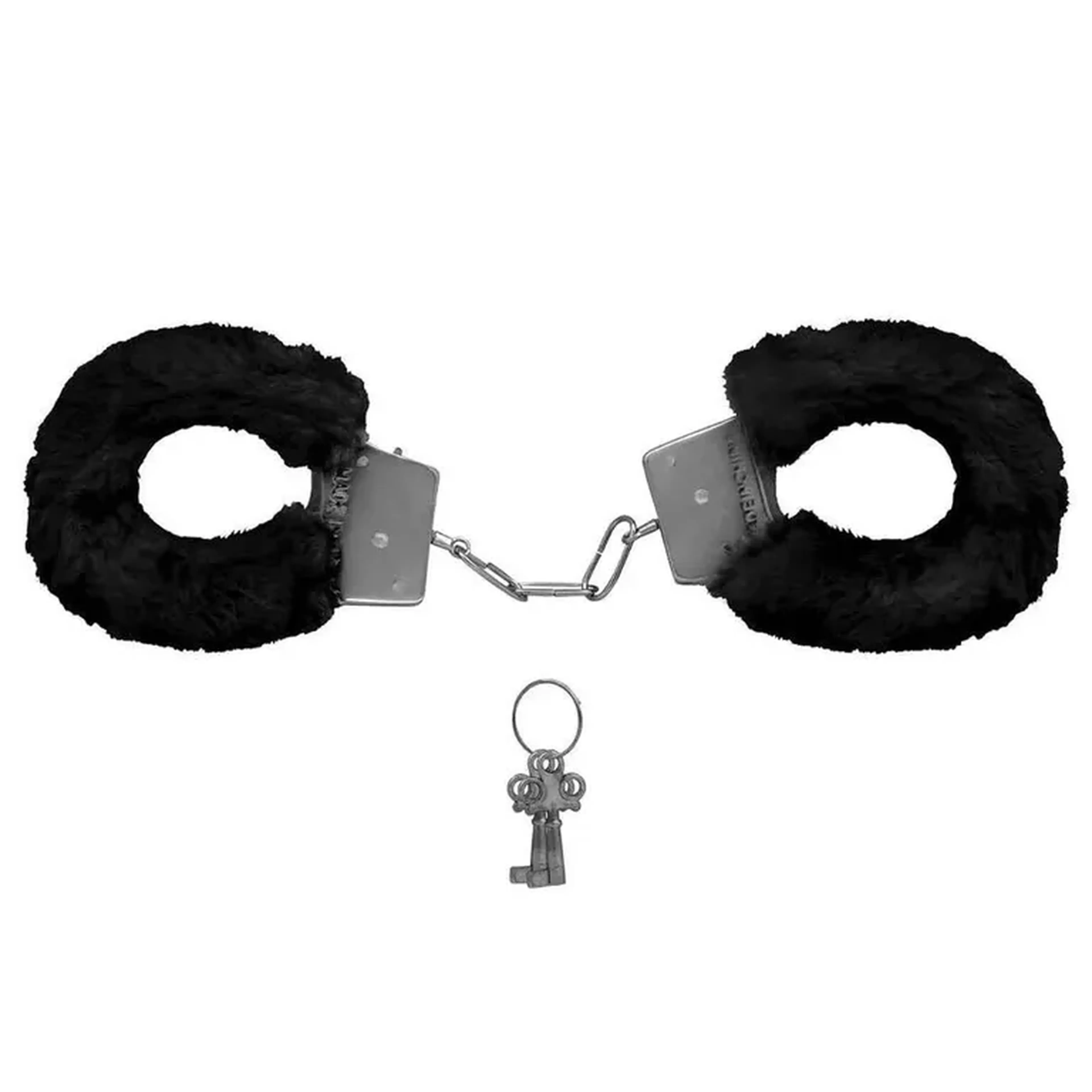 Algema de Metal Pelúcia Preta imagem