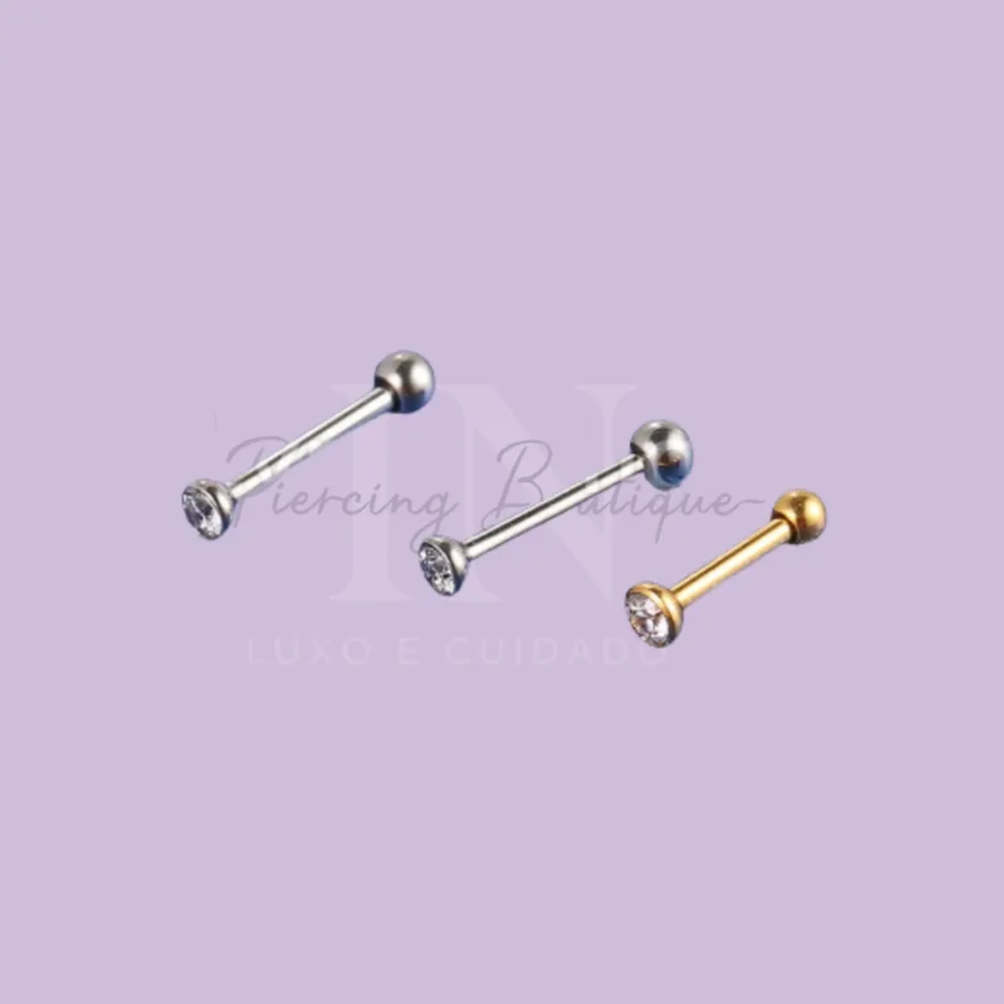 Australiano Bolinha Prata 8mm x 1,75mm em Aço imagem