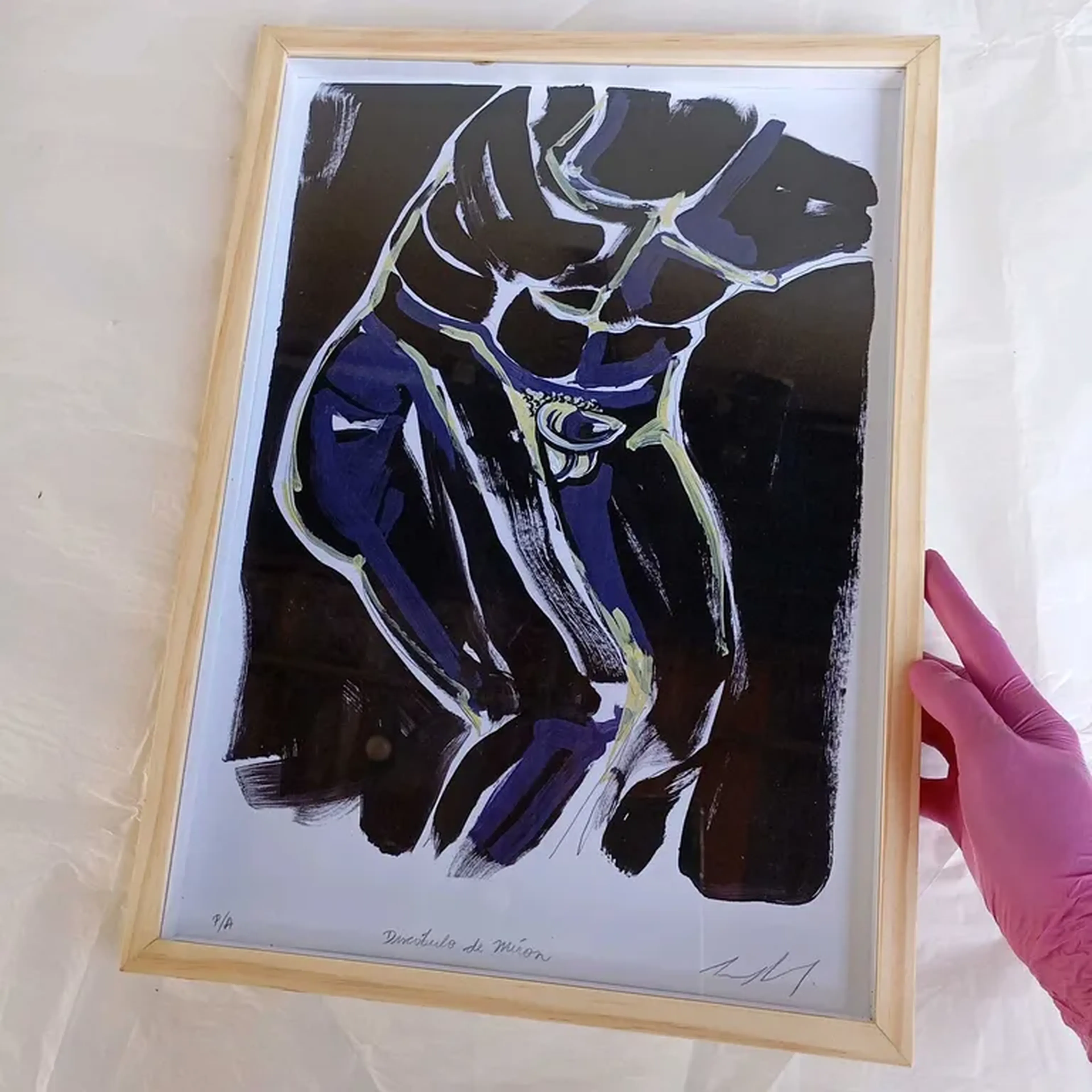 Para 5° C - Discóbolo de Míron - 30 x 42 cm moldura alta imagem