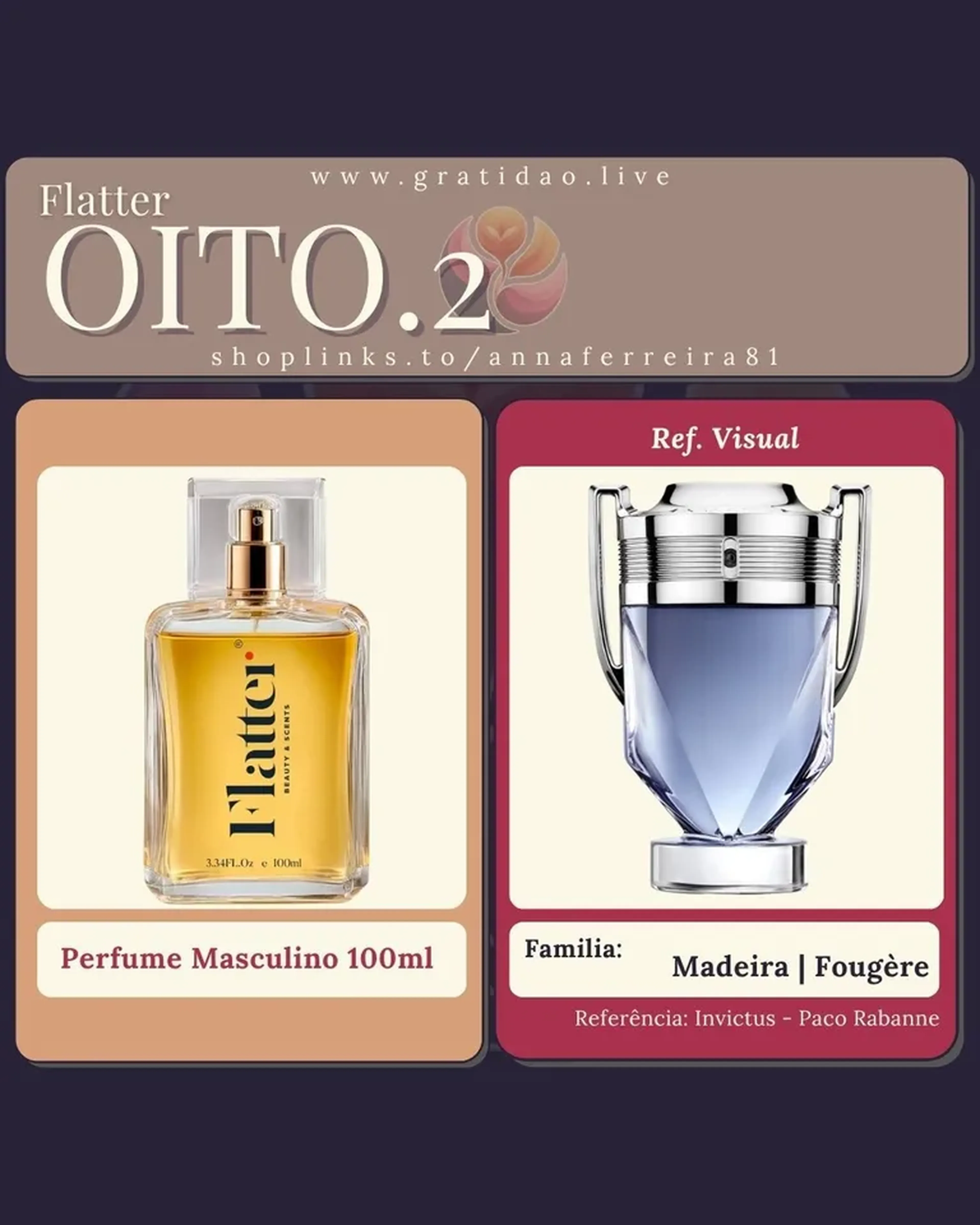 Oito.2 - Perfume Masculino imagem