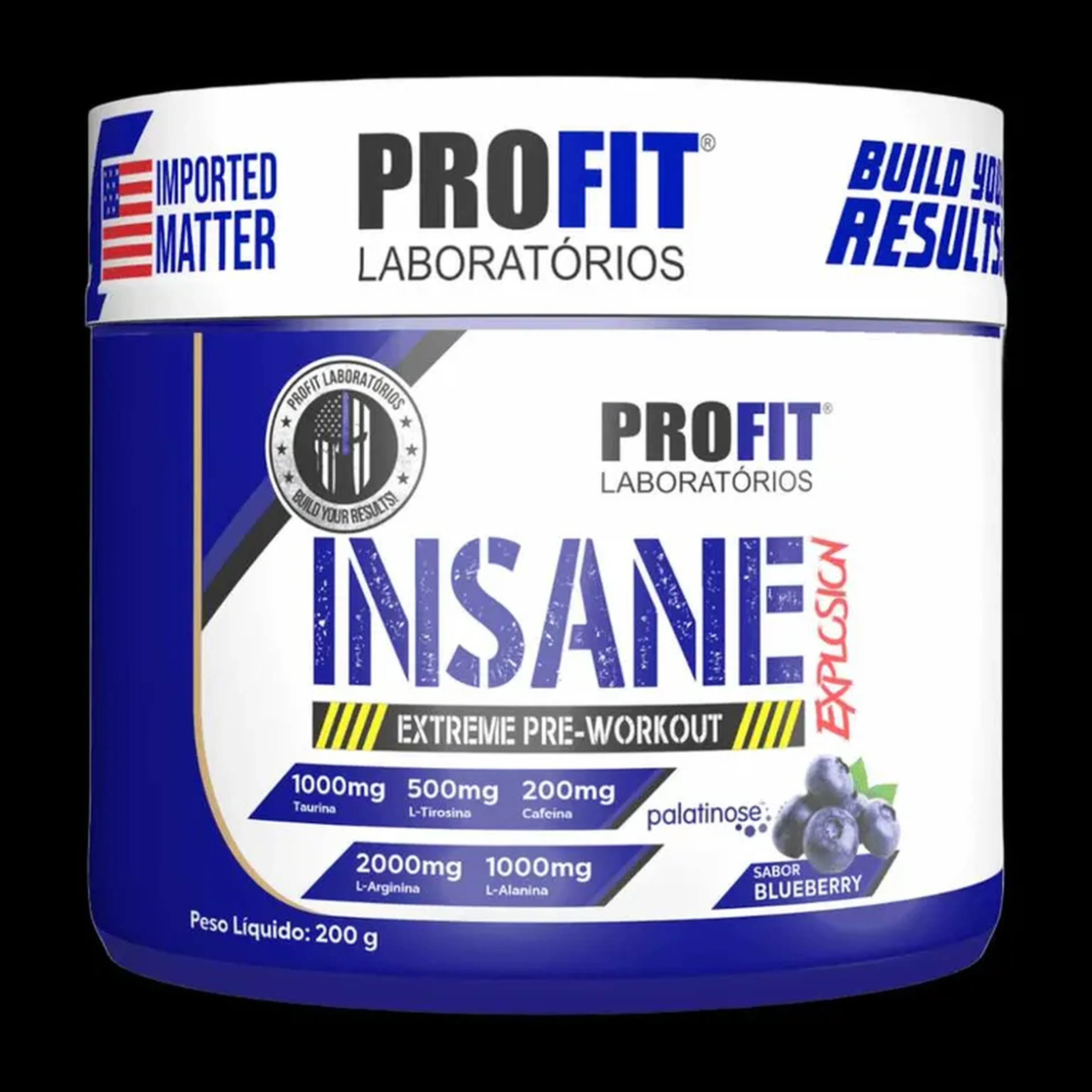 INSANE EXTREME PRE-WORKOUT 200 GRAMAS sabor BLUEBERRY imagem