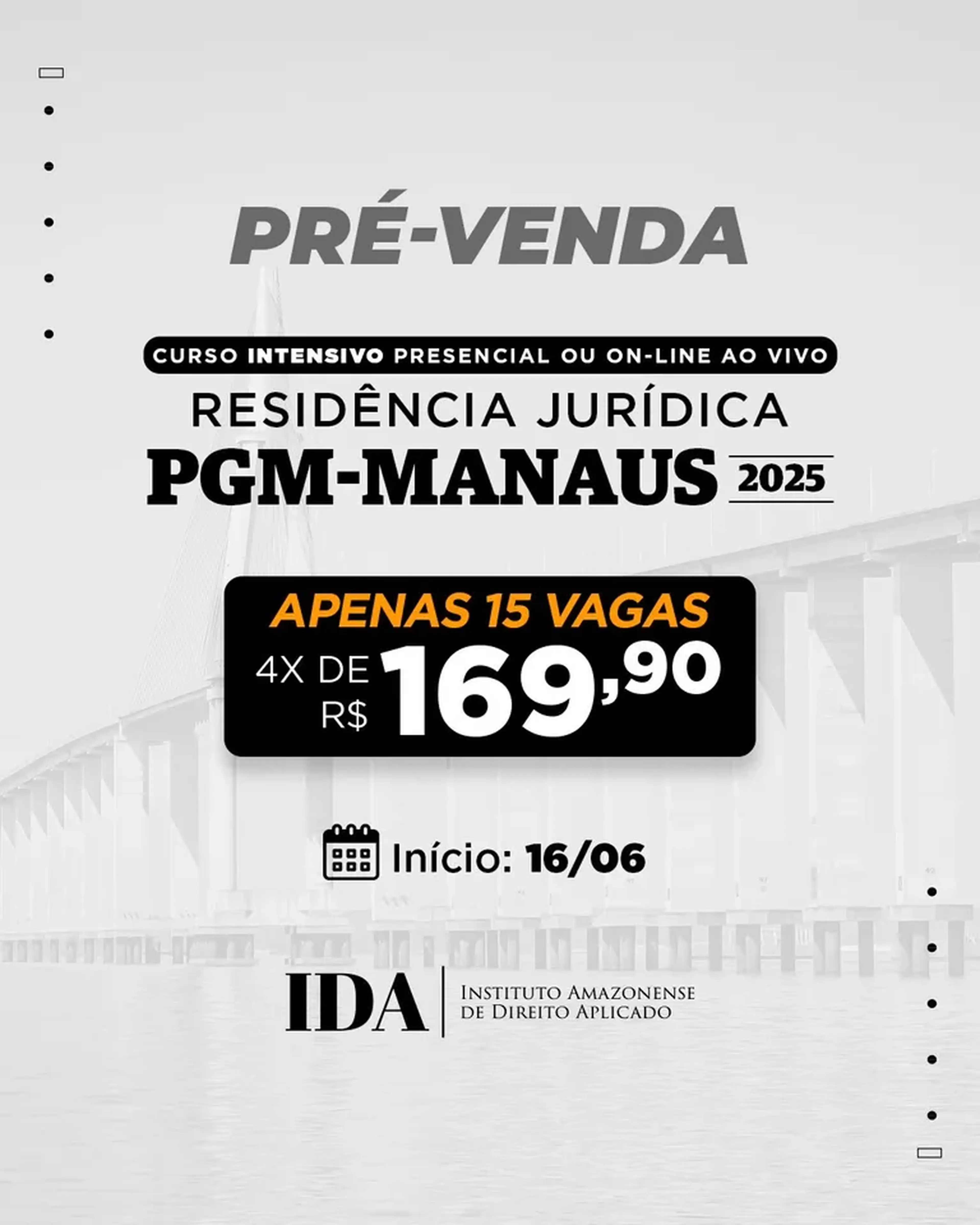PRÉ-VENDA - PREPARATÓRIO RESIDÊNCIA JURÍDICA DA PGM-MANAUS imagem