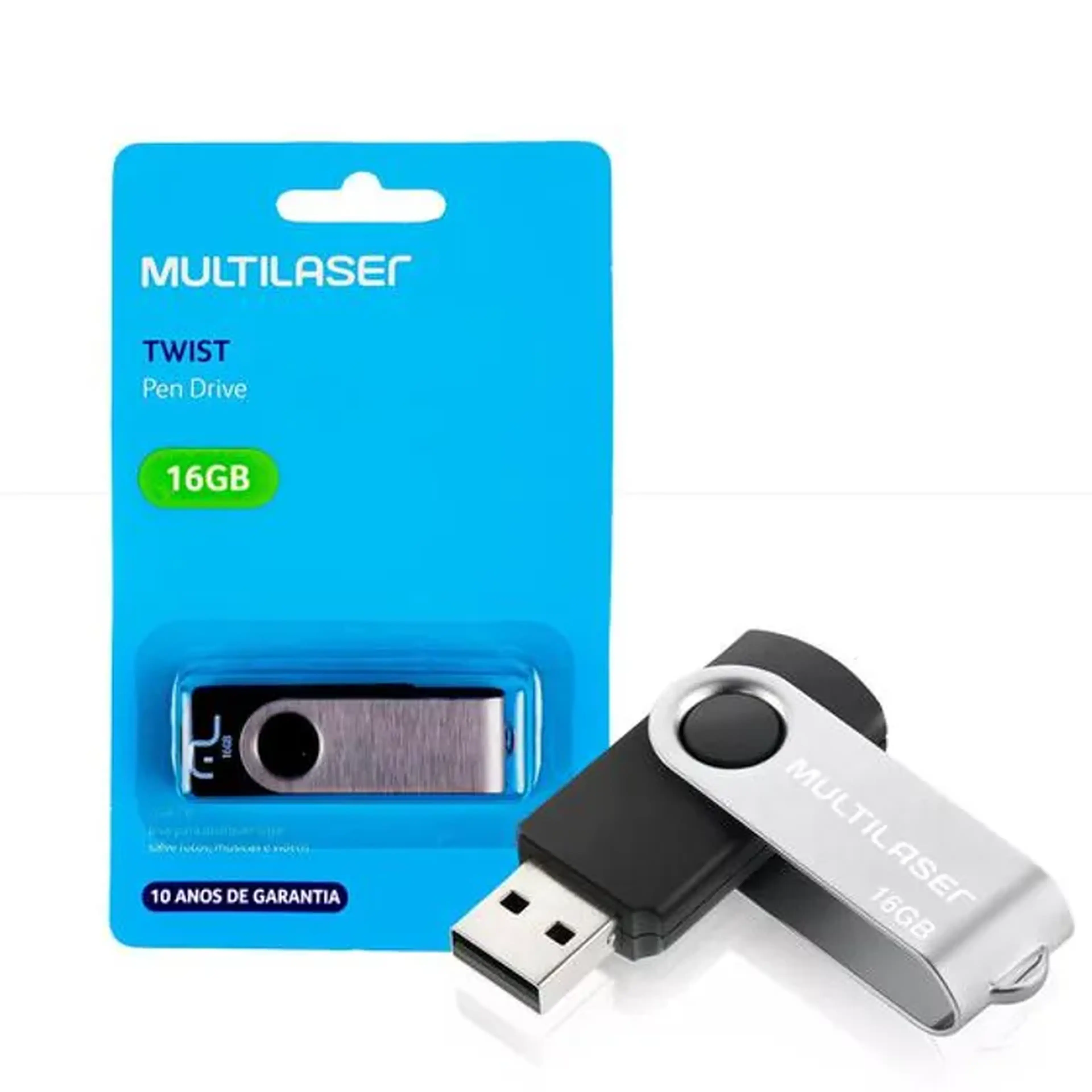Pendrive 16 GB (MULTILASER) imagem