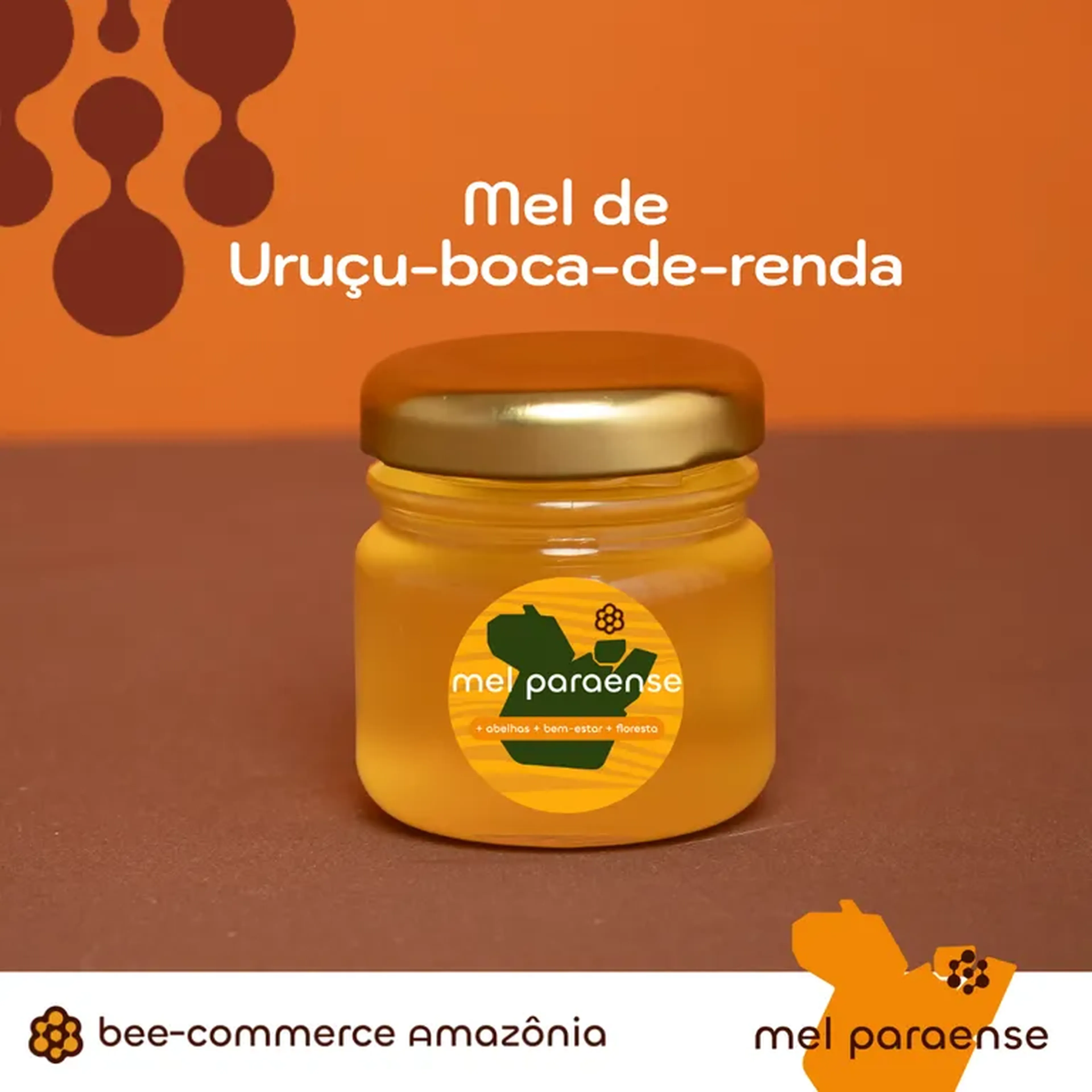 Mini-pote de mel de Uruçu-boca-de-renda - 40 ml imagem