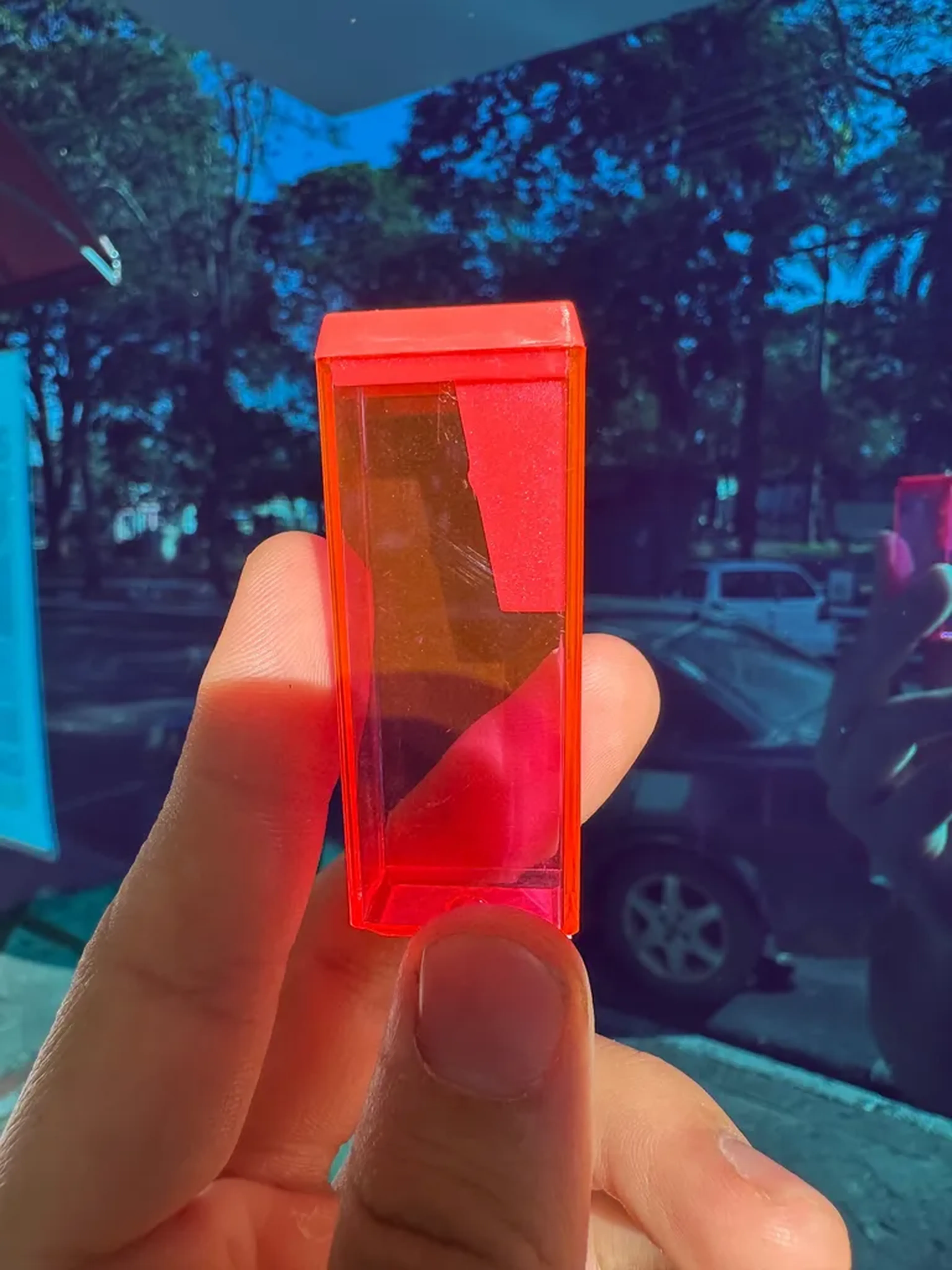 Apontador Bloco com Depósito Planeta T Rosa imagem