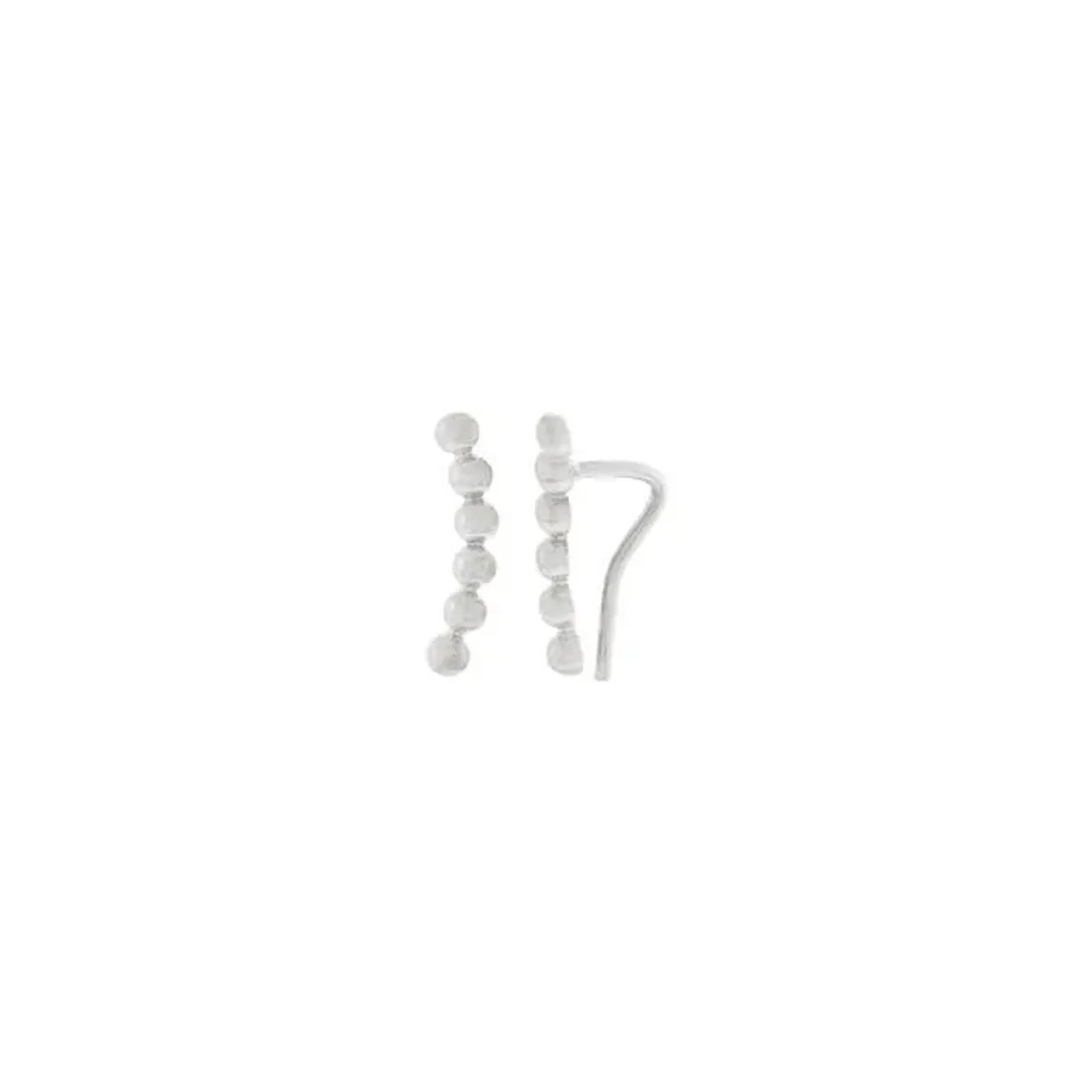 Brinco Ear Cuff Mini Bolinhas de Prata 925 imagem
