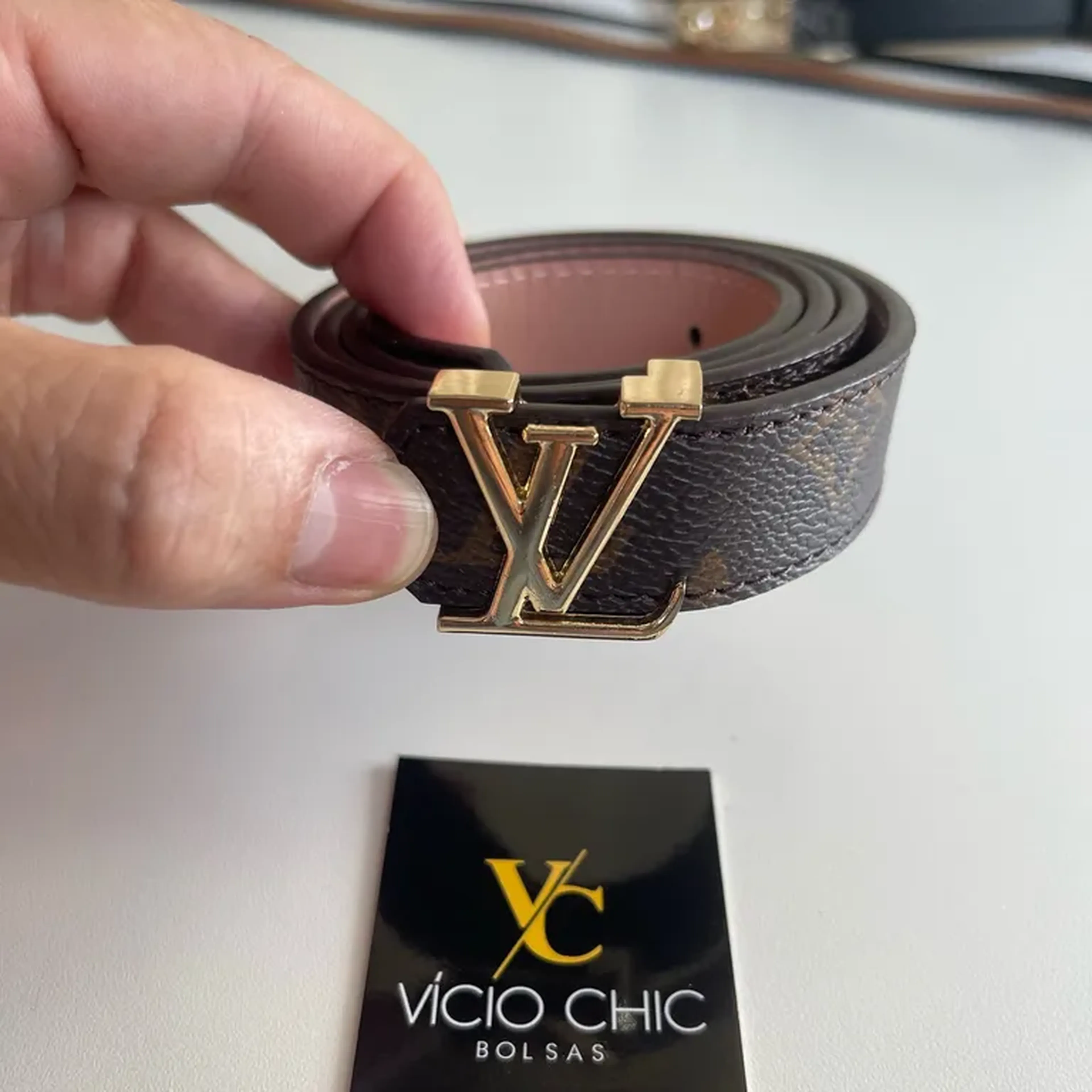 Cinto LV slim monogram imagem