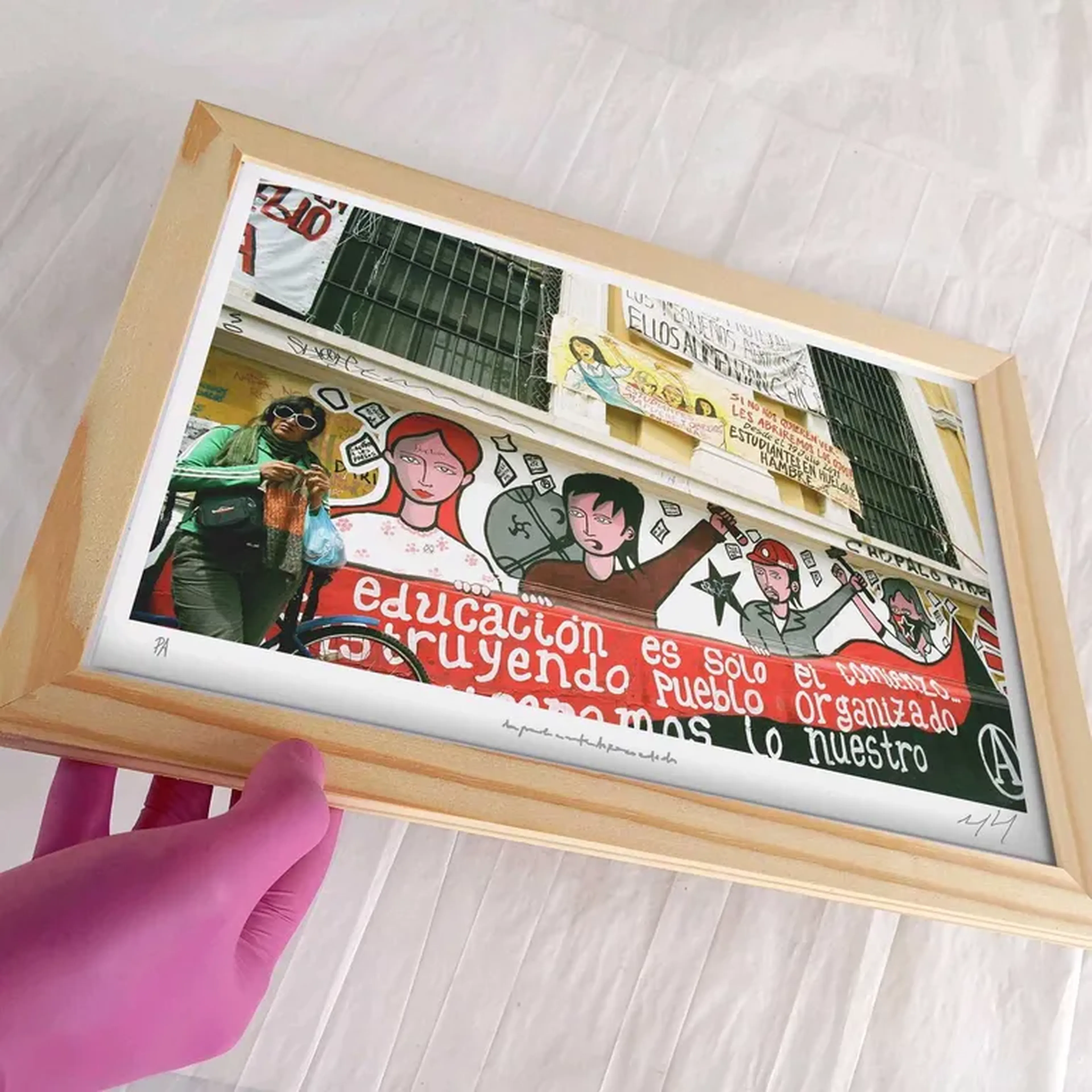 Palávoras - Comienzo - 21x30 cm moldura plana imagem