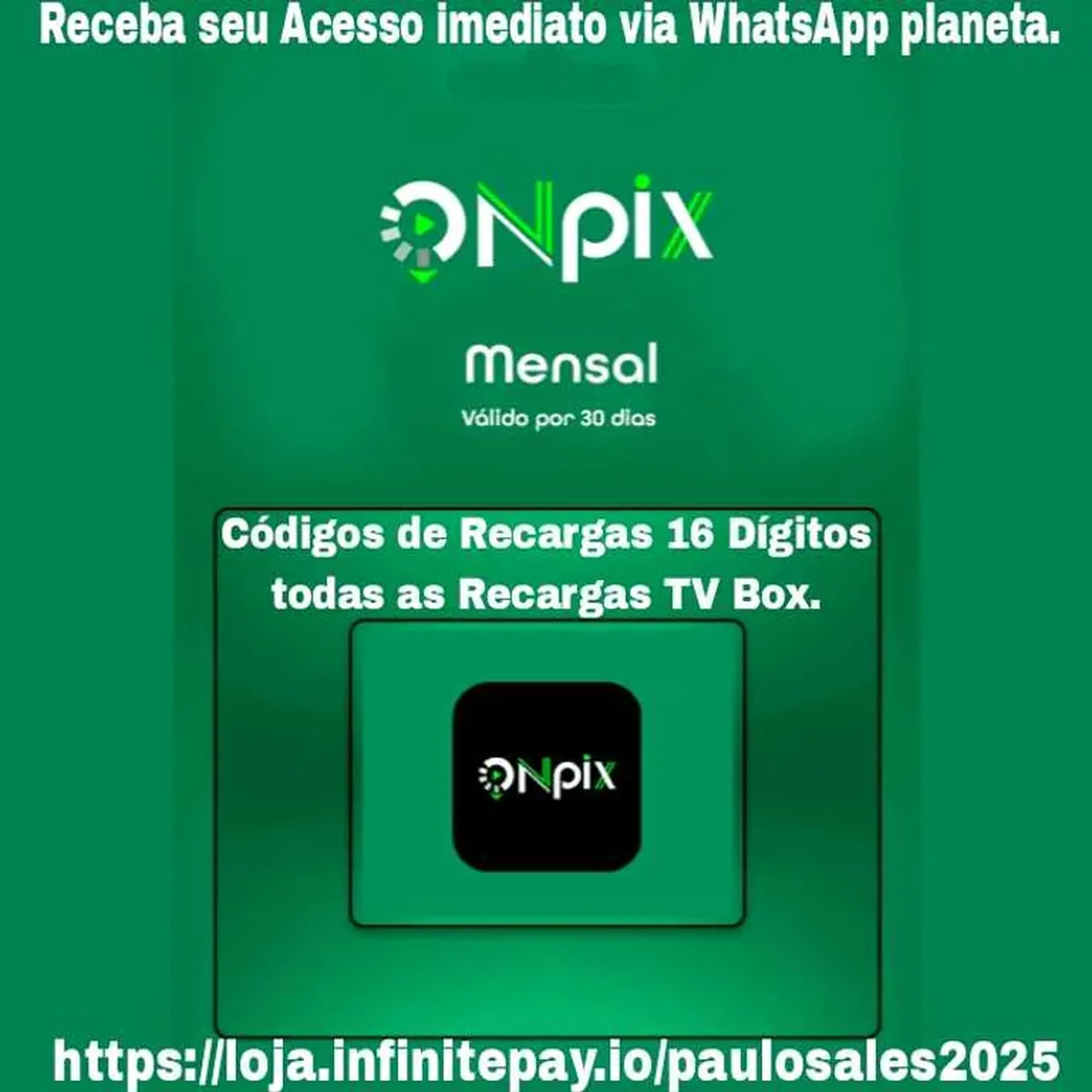 Gift Card Onpixtv 30 Dias imagem