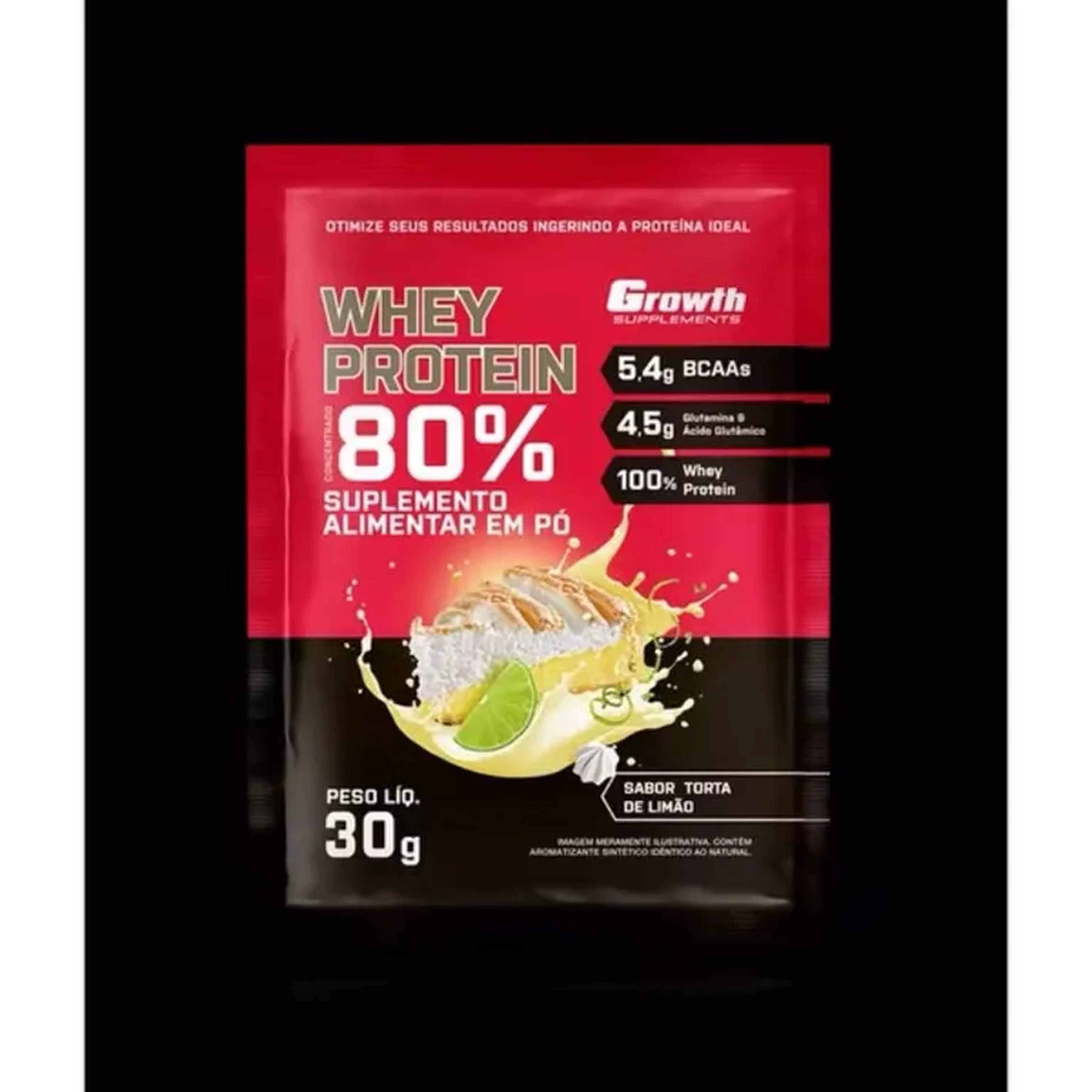 Whey Protein Concentrado 80% Sachês de 30g - Growth Supplements imagem