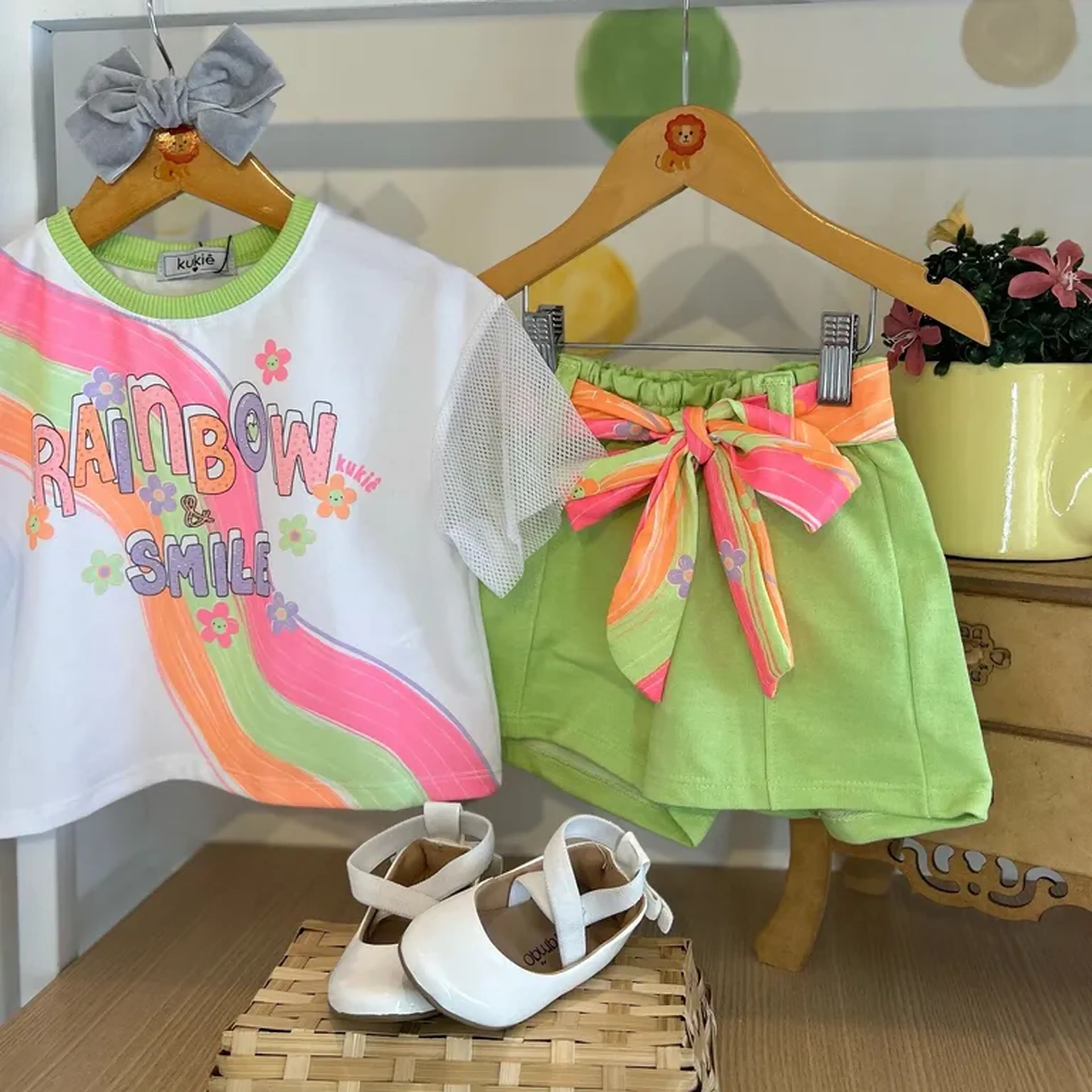 conjunto Kukiê verde imagem