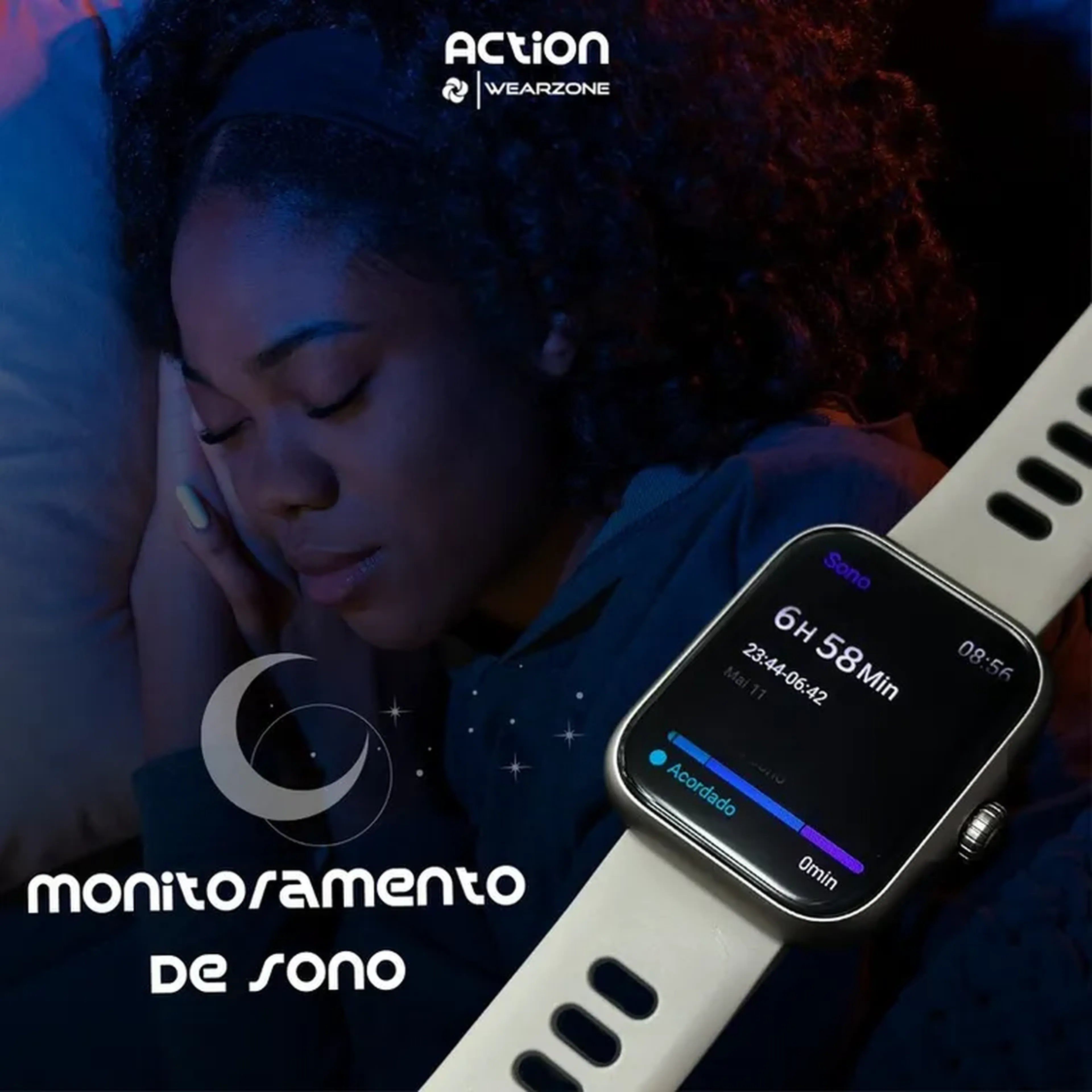 ACTION Smartwatch Esportivo | A PROVA D'ÁGUA, GPS imagem