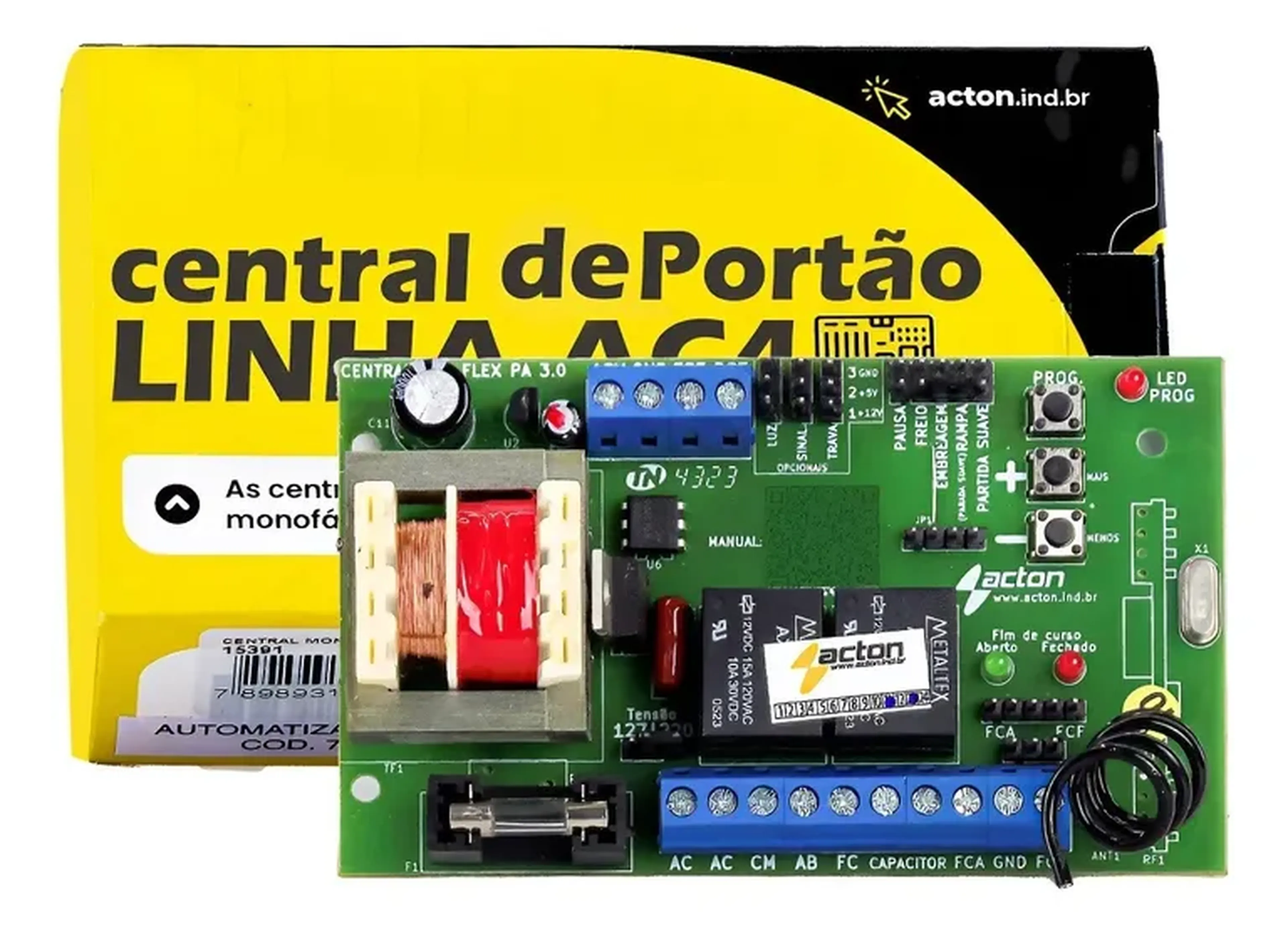 Central de Comando Universal PPA ROSSI Acton Flex 433mhz Portão imagem