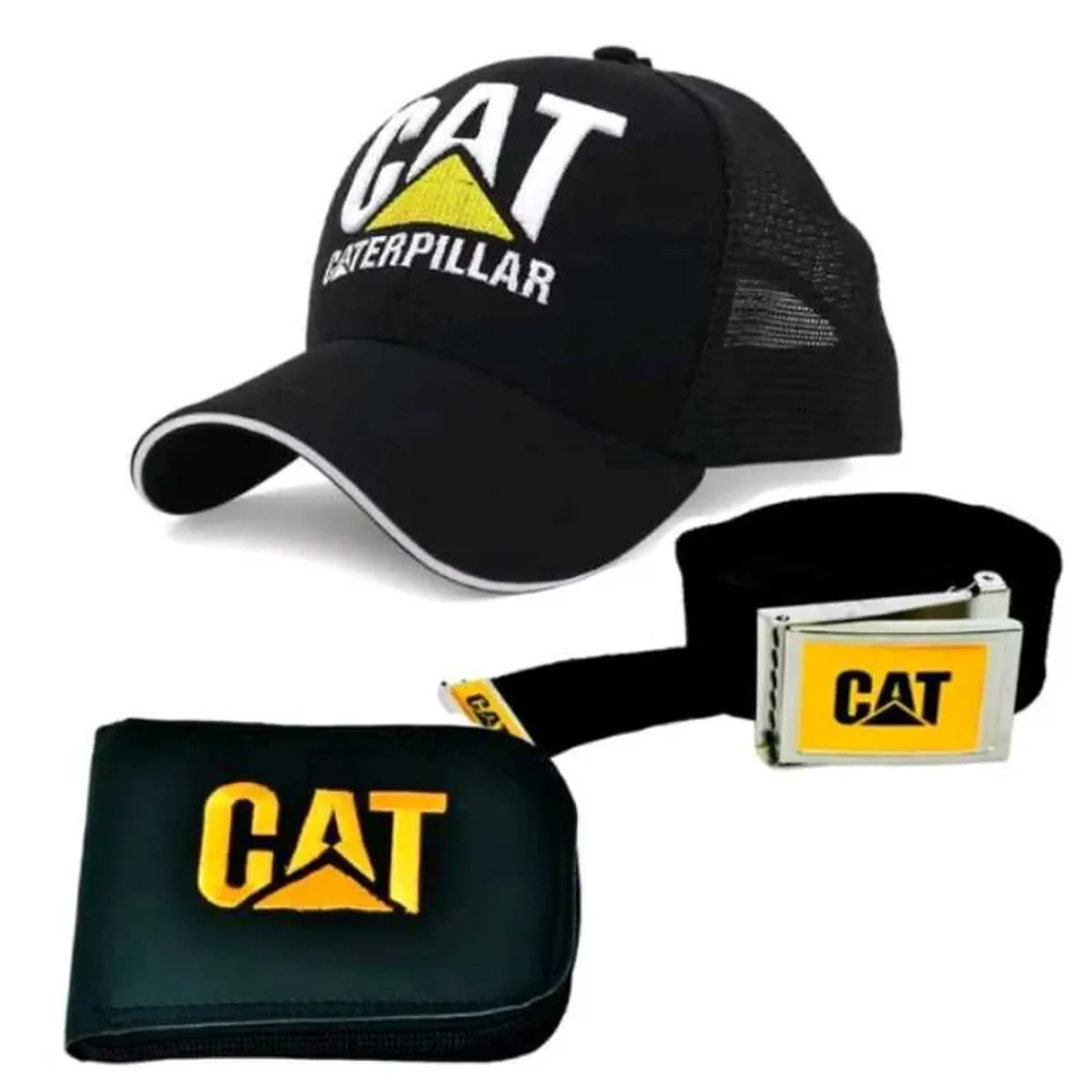 kit Caterpillar Boné, Cinto+ Carteira imagem