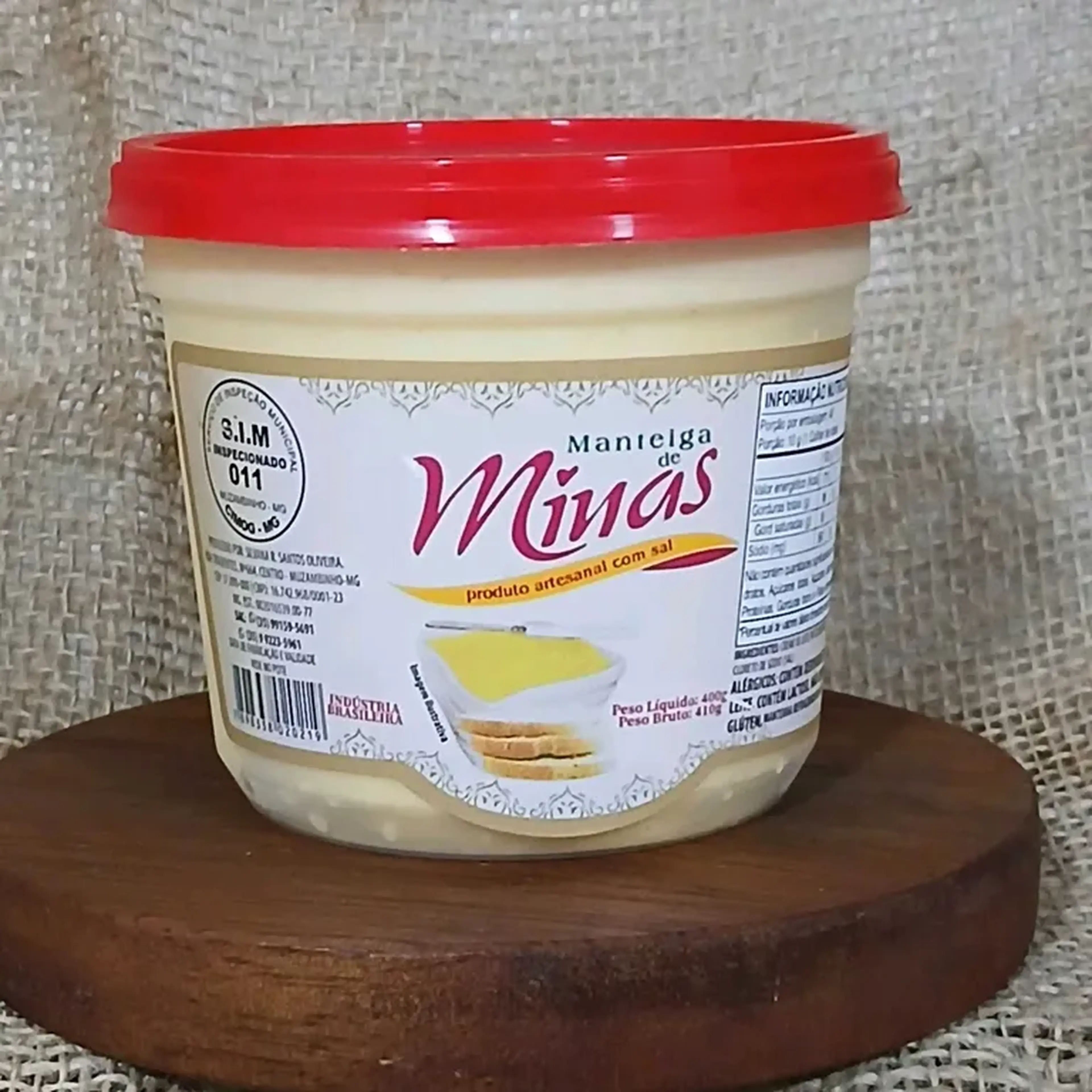 MANTEIGA DE MINAS ARTESANAL C SAL 400G imagem
