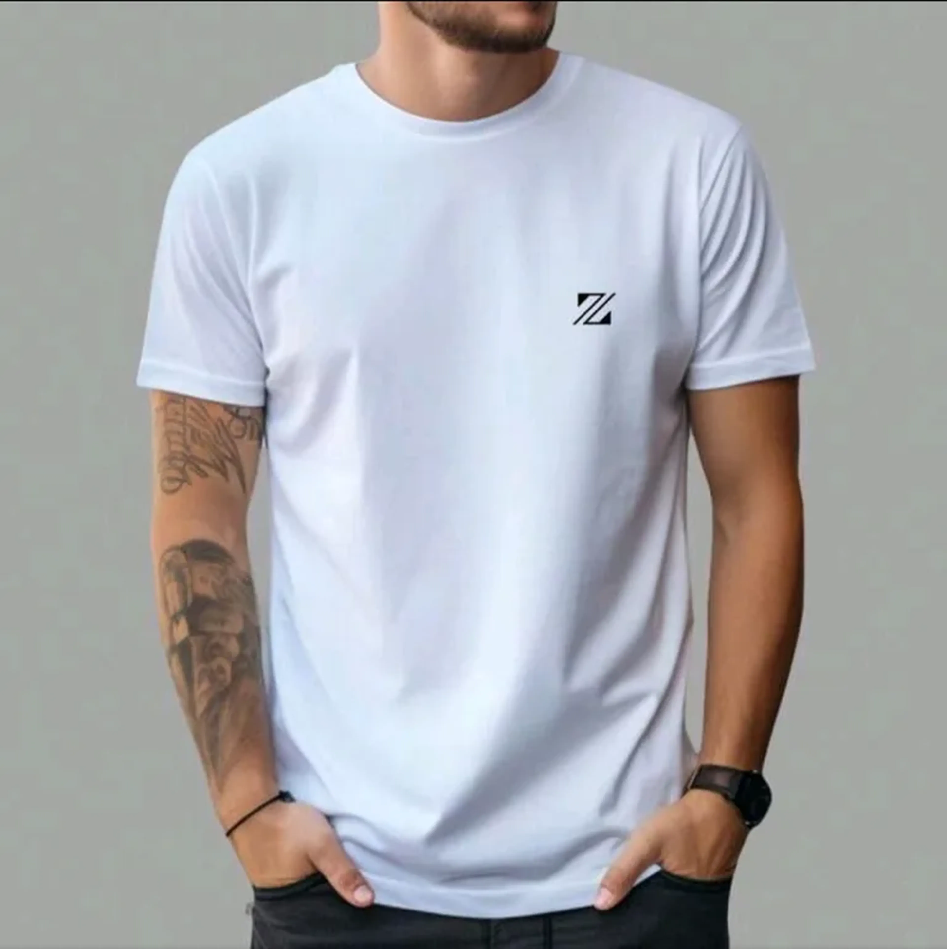 Camisetas G Masculina Camisa 100% Algodão Confortável imagem
