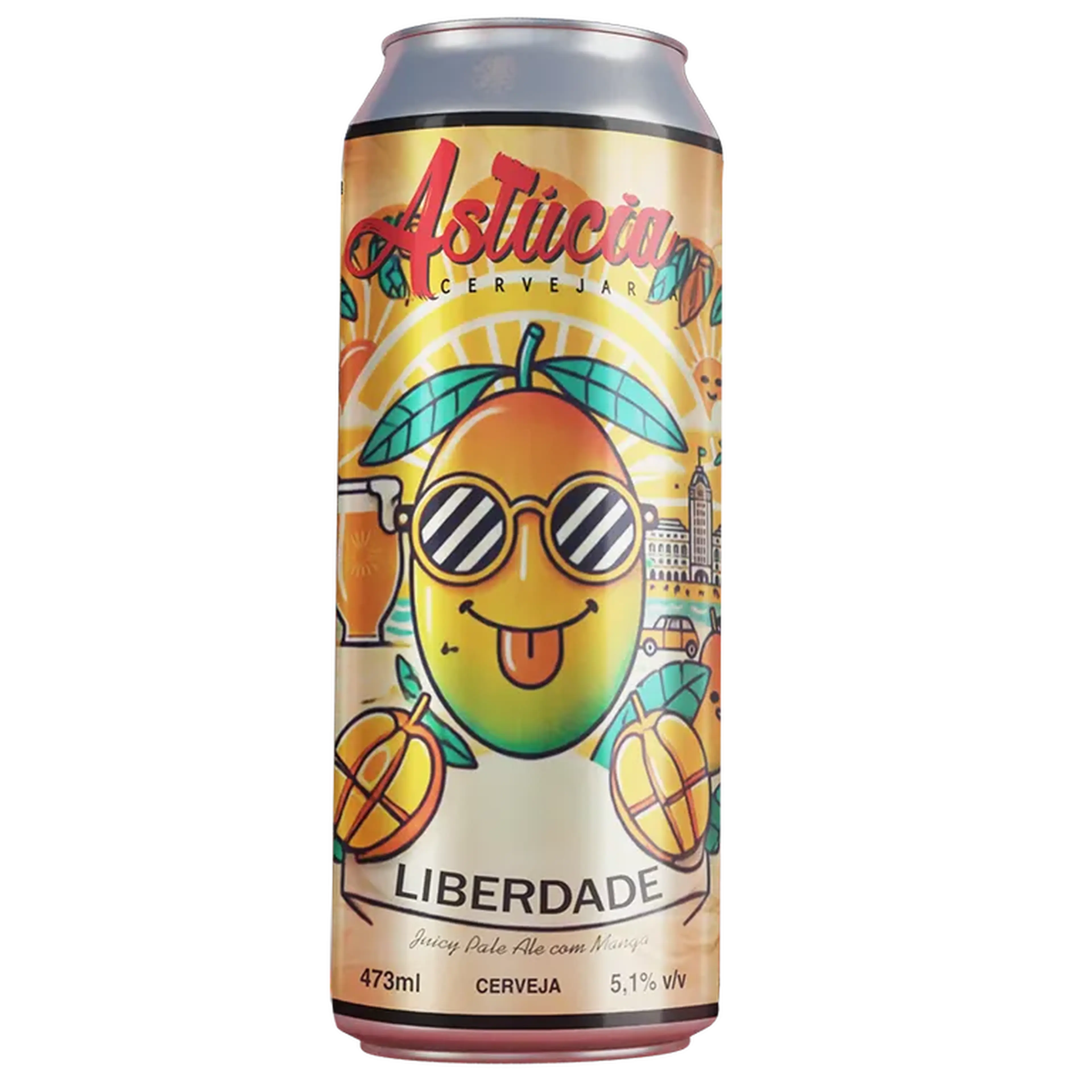 Cerveja Astúcia Liberdade - Juicy Pale Ale com Manga- Lata 473ml imagem