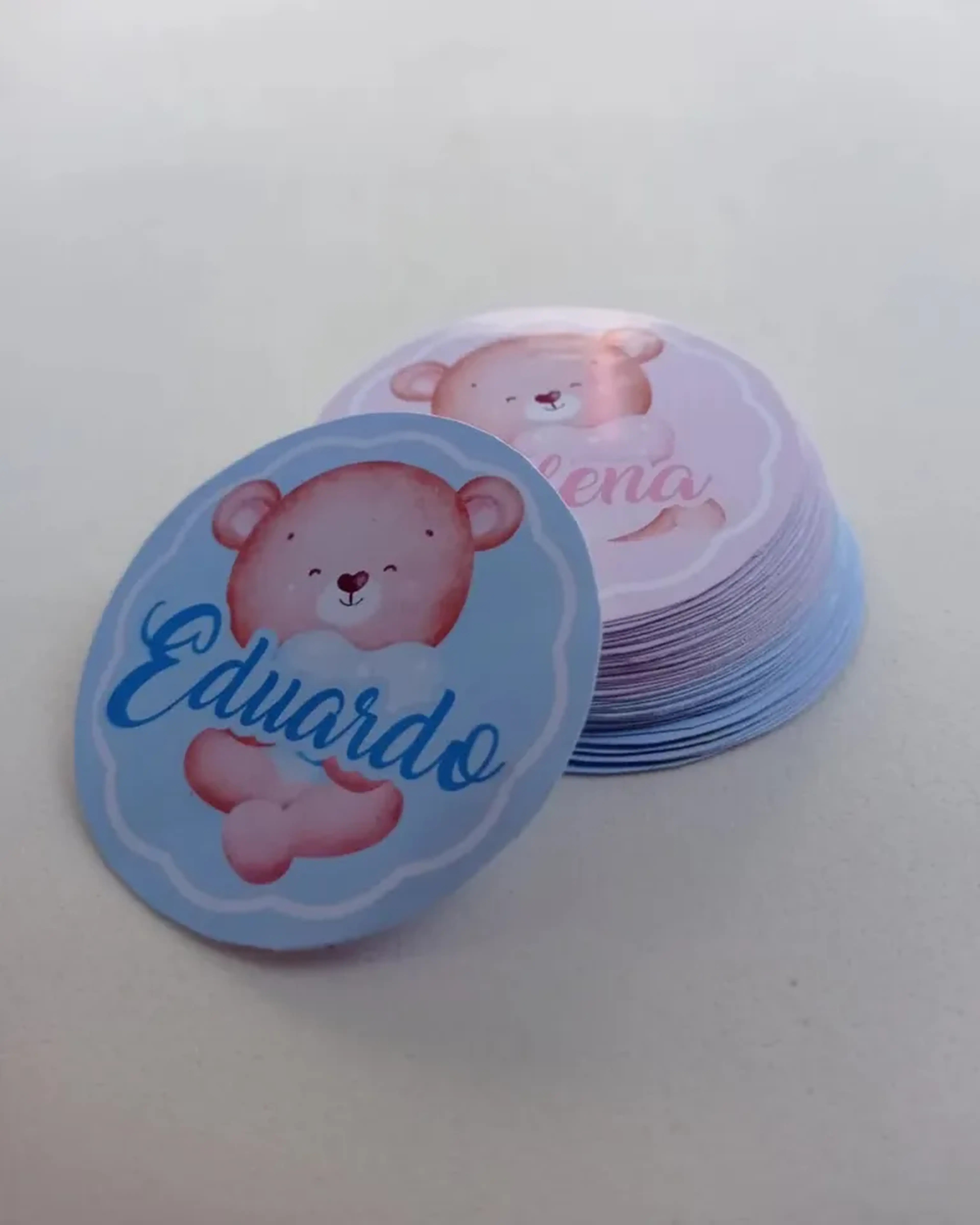 20 Adesivo Palpites Chá Revelação imagem