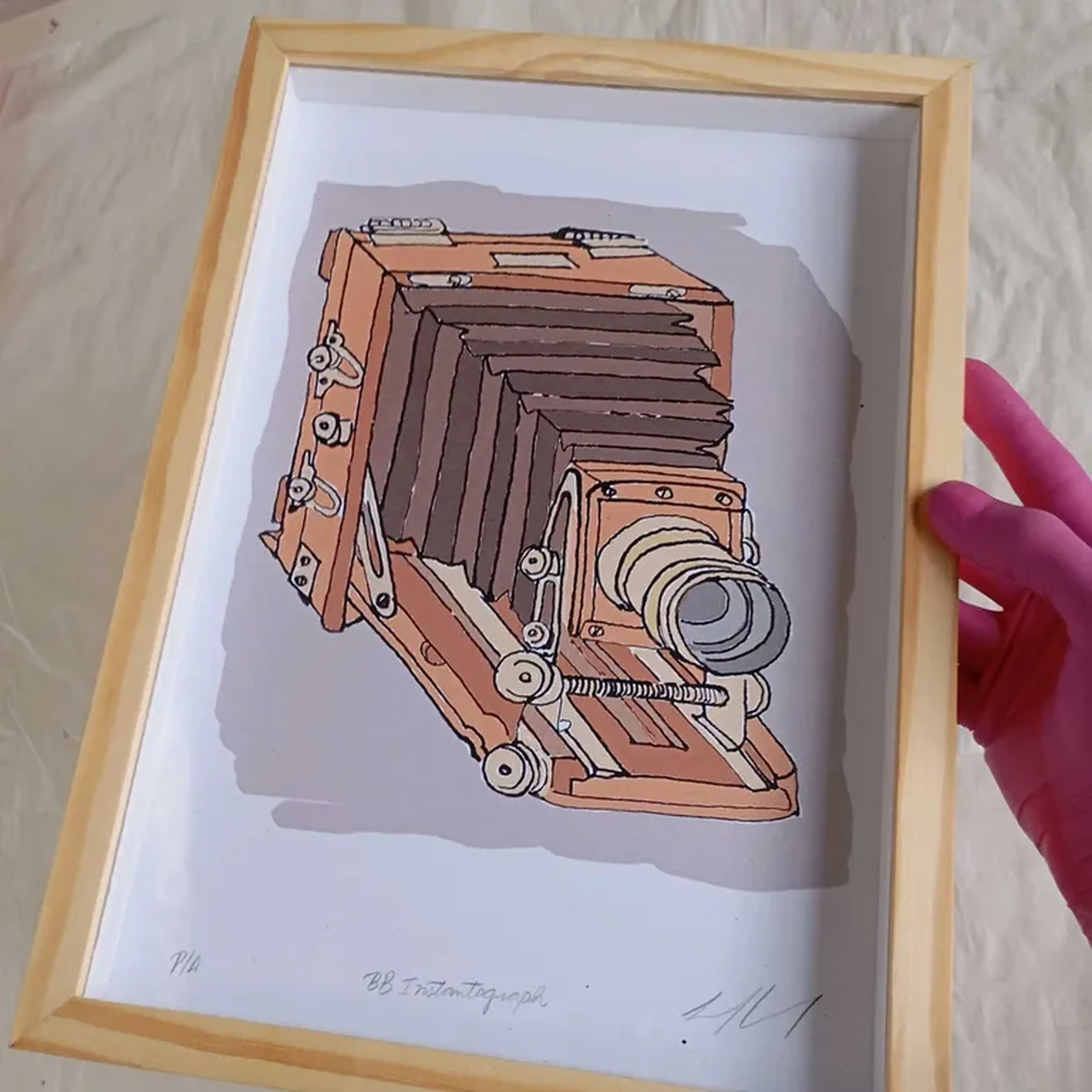 We Love Cameras - Lancaster - 21x30 cm moldura alta imagem