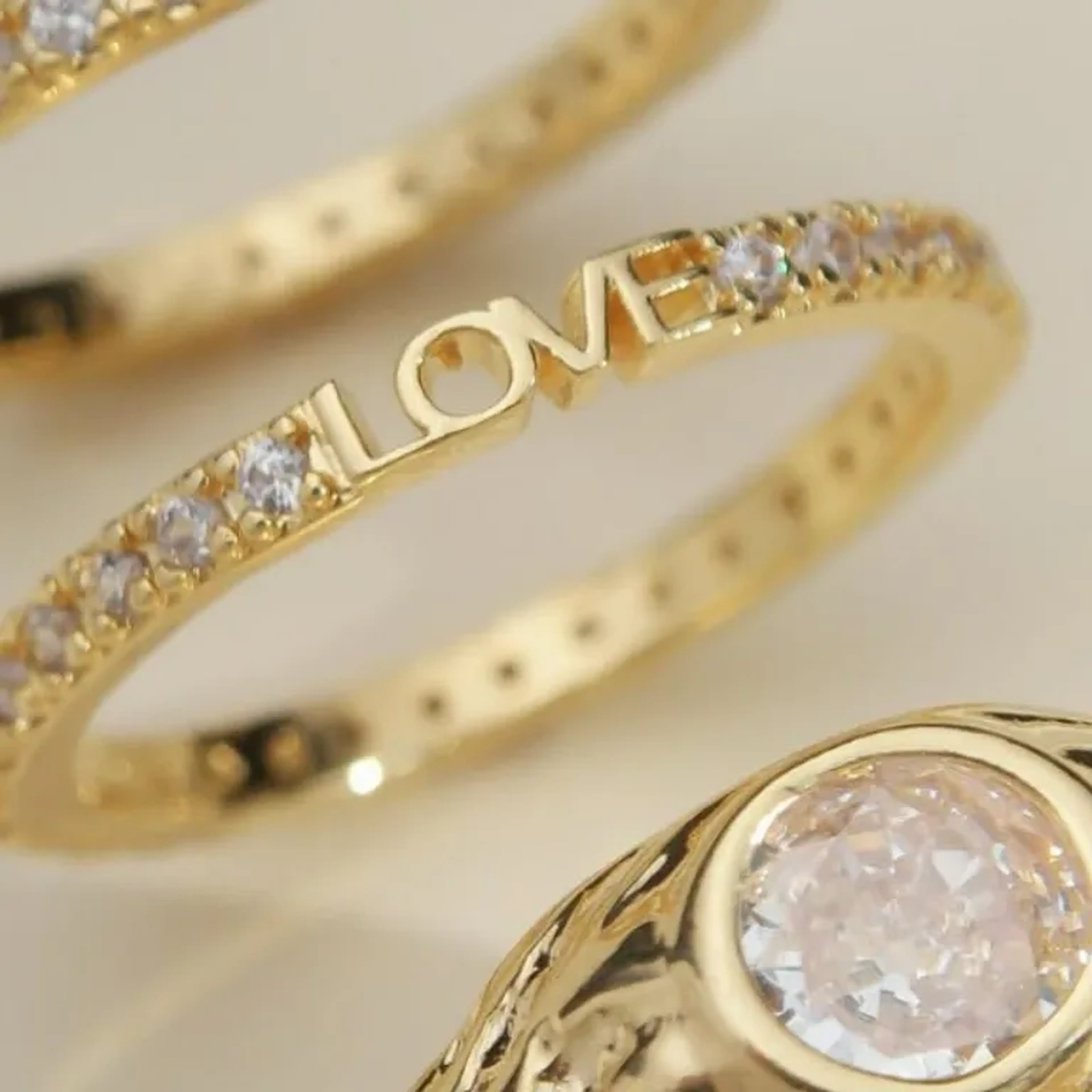 Anel aliança Love imagem