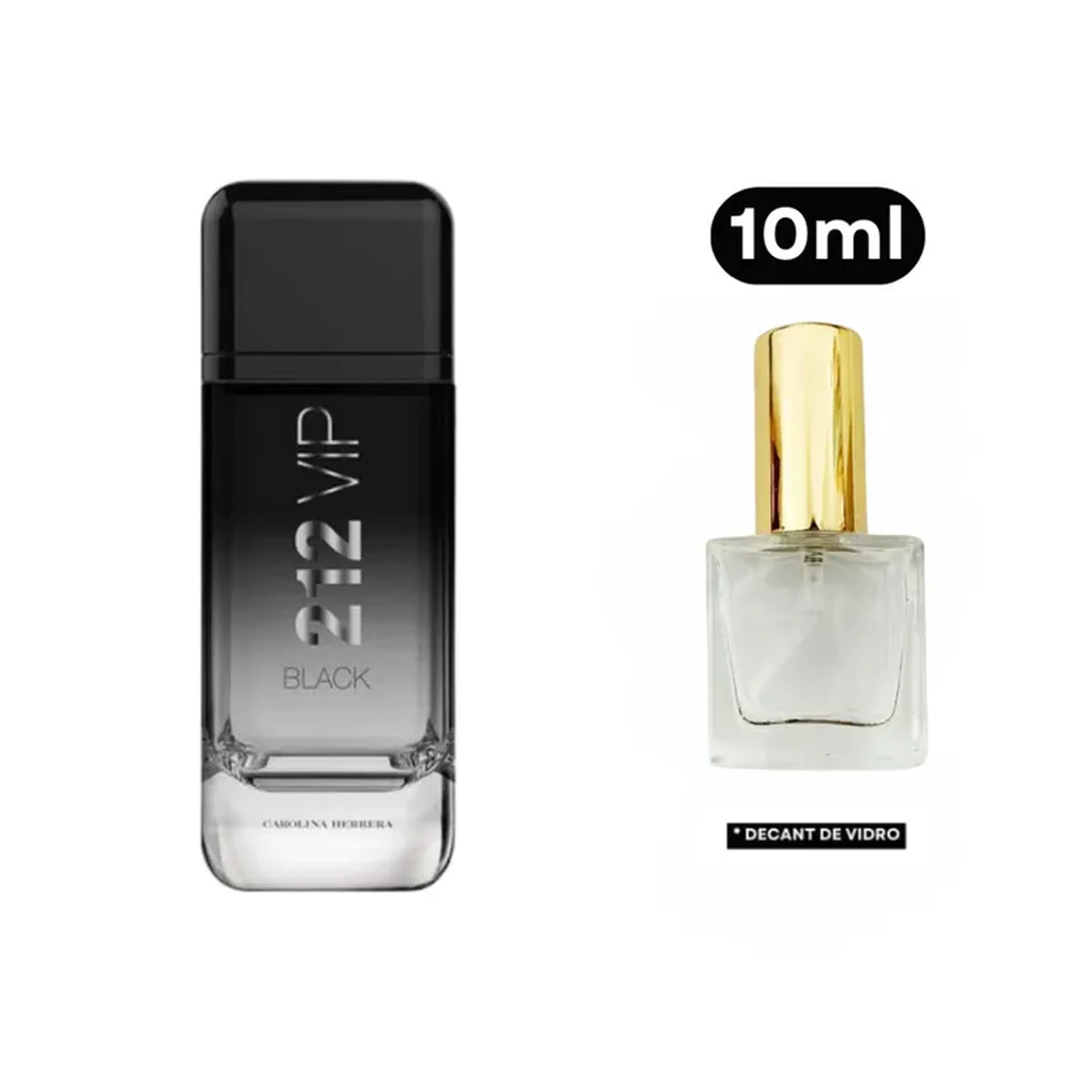 212 Vip Black - Eau de Parfum (Decant) 10ml imagem