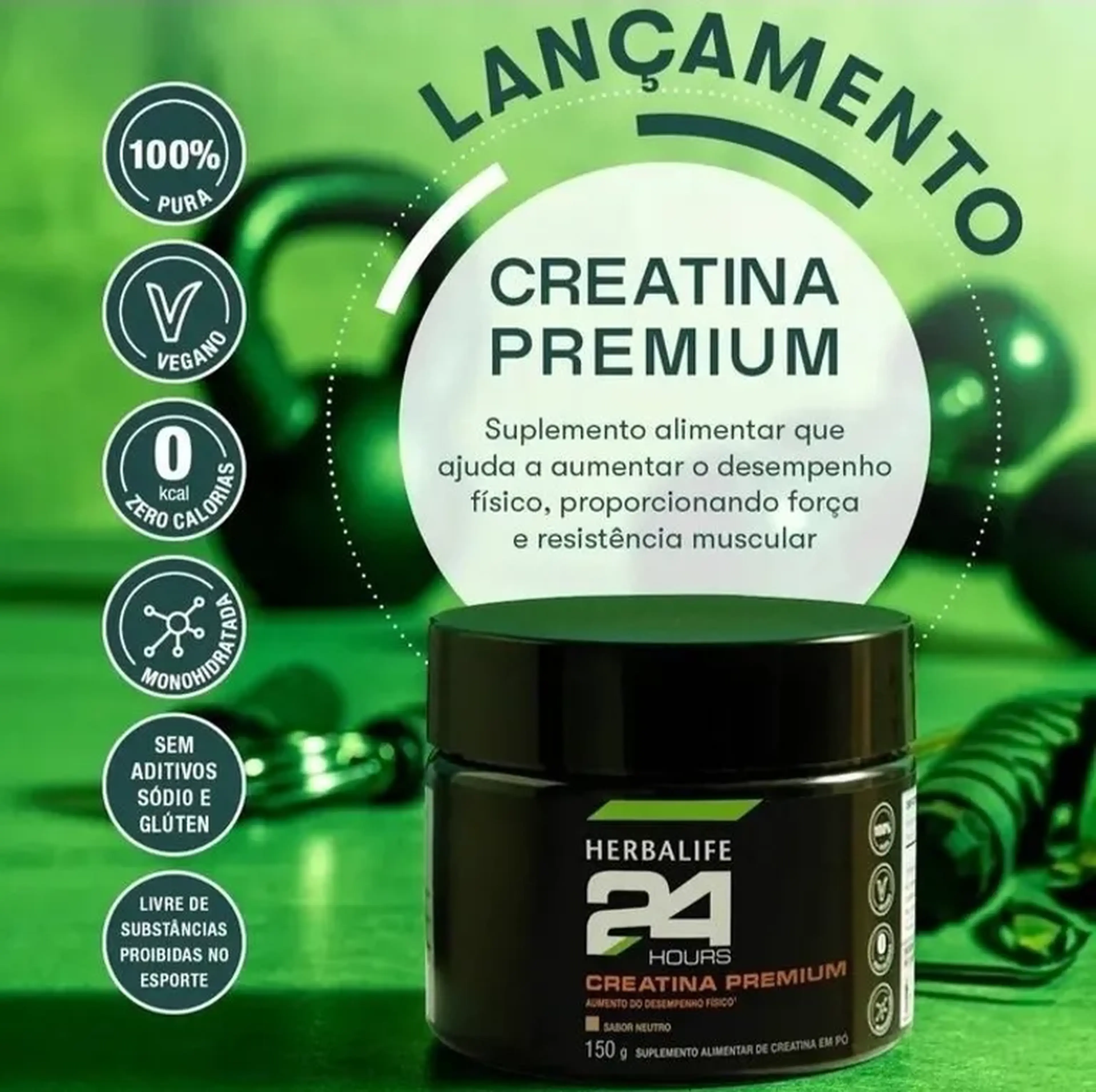 CREATINA PURA PREMIUM EM PÓ HERBALIFE imagem