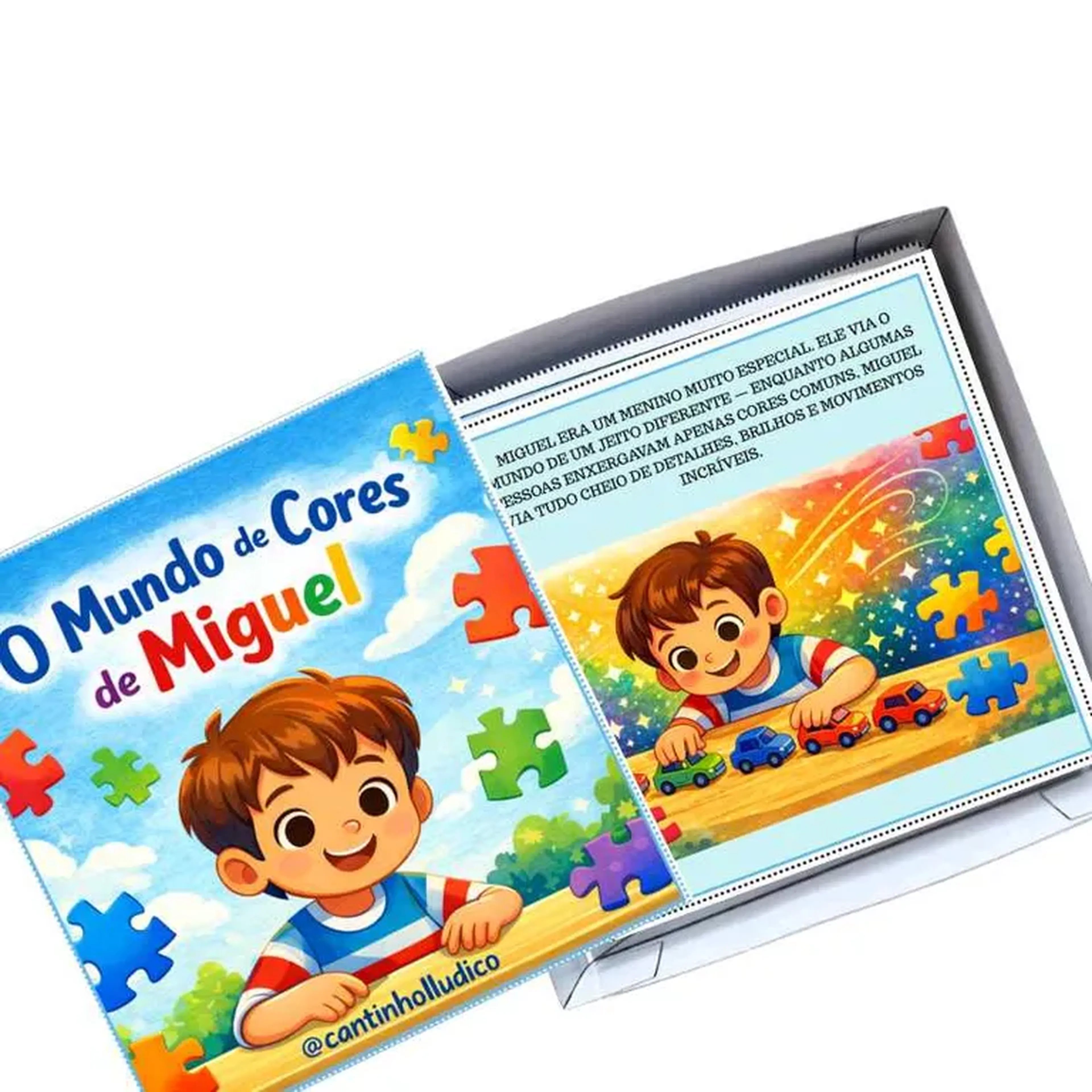 🌈História na Caixa ❤️ O Mundo de Cores de Miguel 🌈 imagem