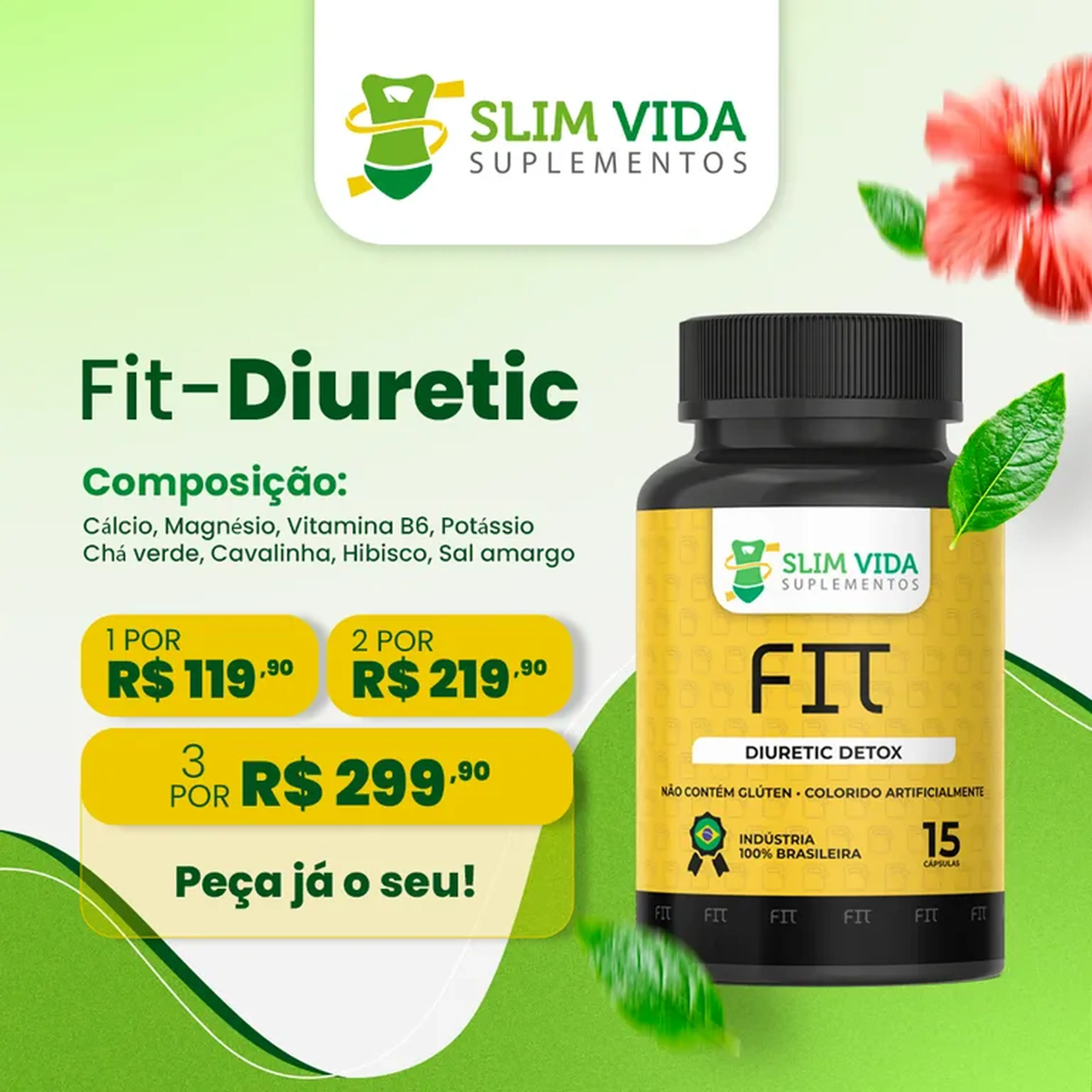 1 Slim Fit Diuretic Detox *Frete já incluso* imagem