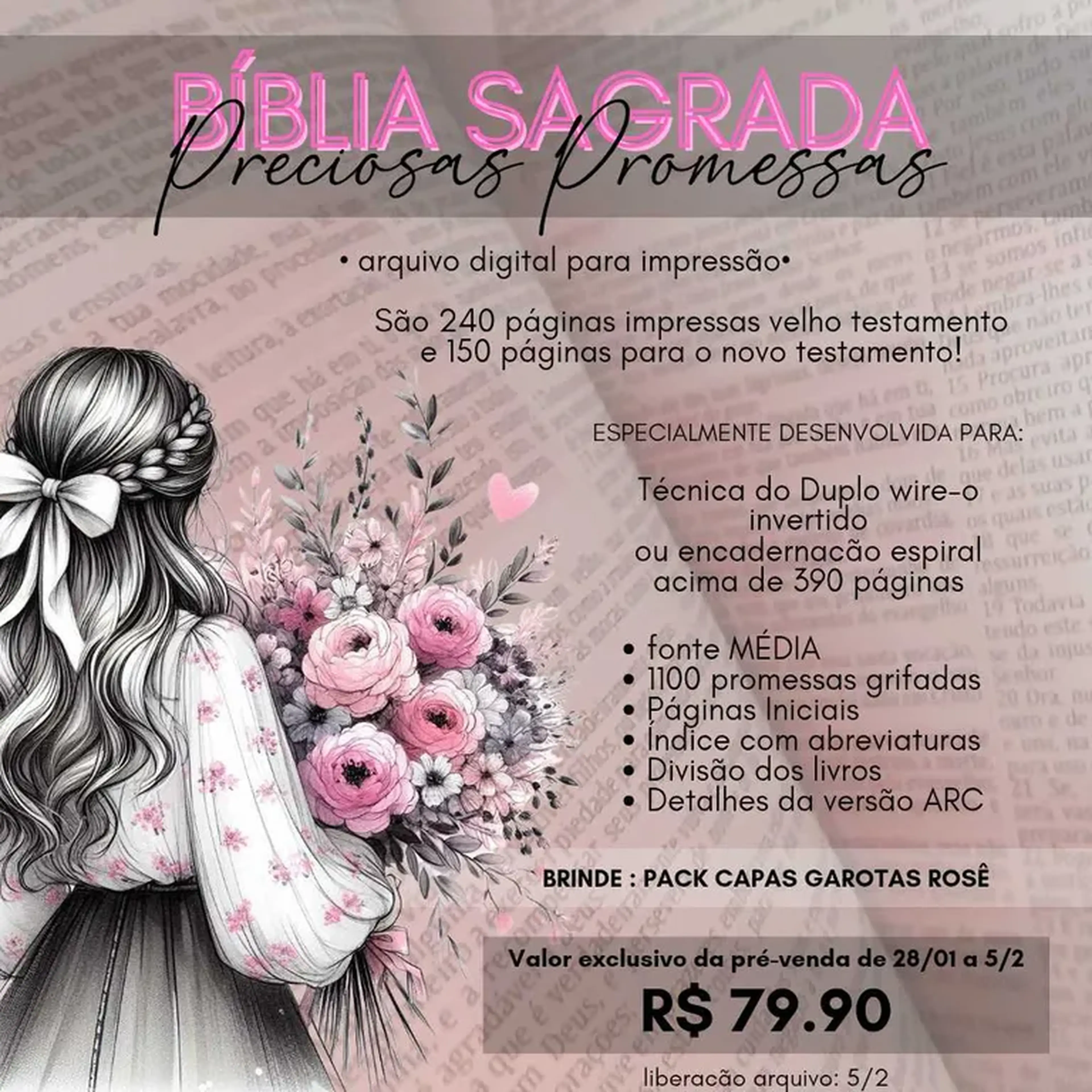 Pre-venda Bíblia Preciosas Promessas imagem