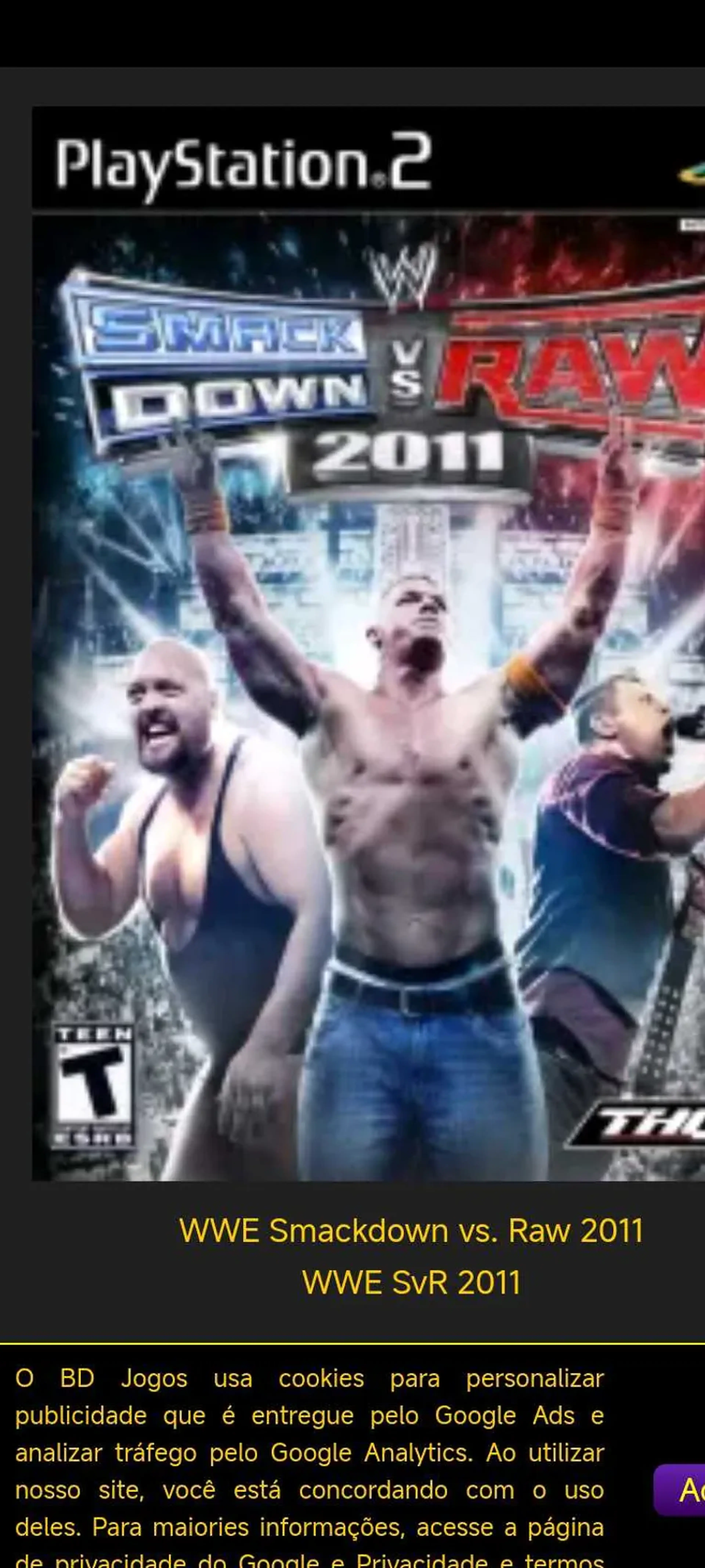 WWE Smackdown vs Raw 2011 imagem
