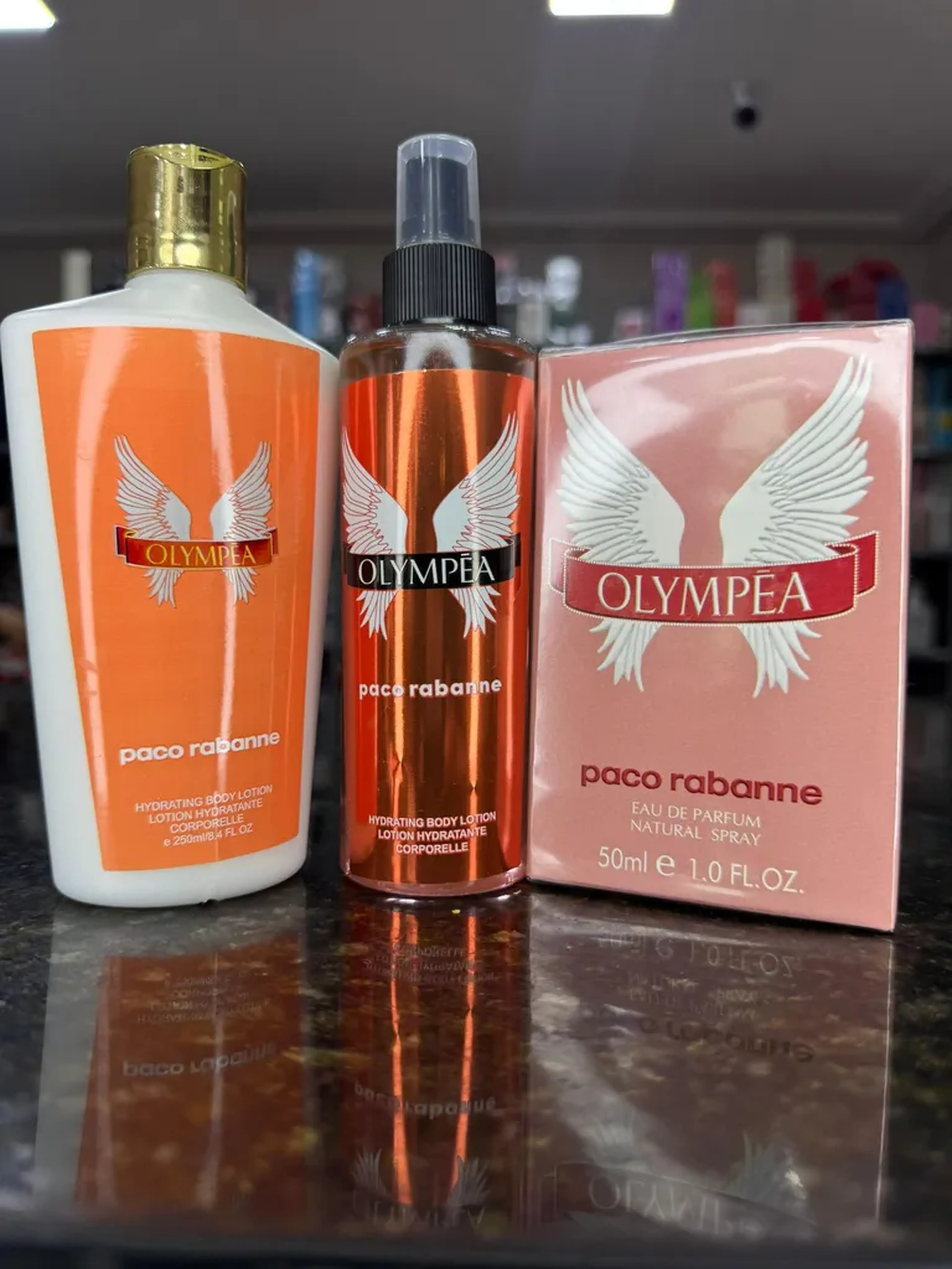 Kit Feminino Olympea-Perfume 50ml+Body Splash+Hidratante) imagem