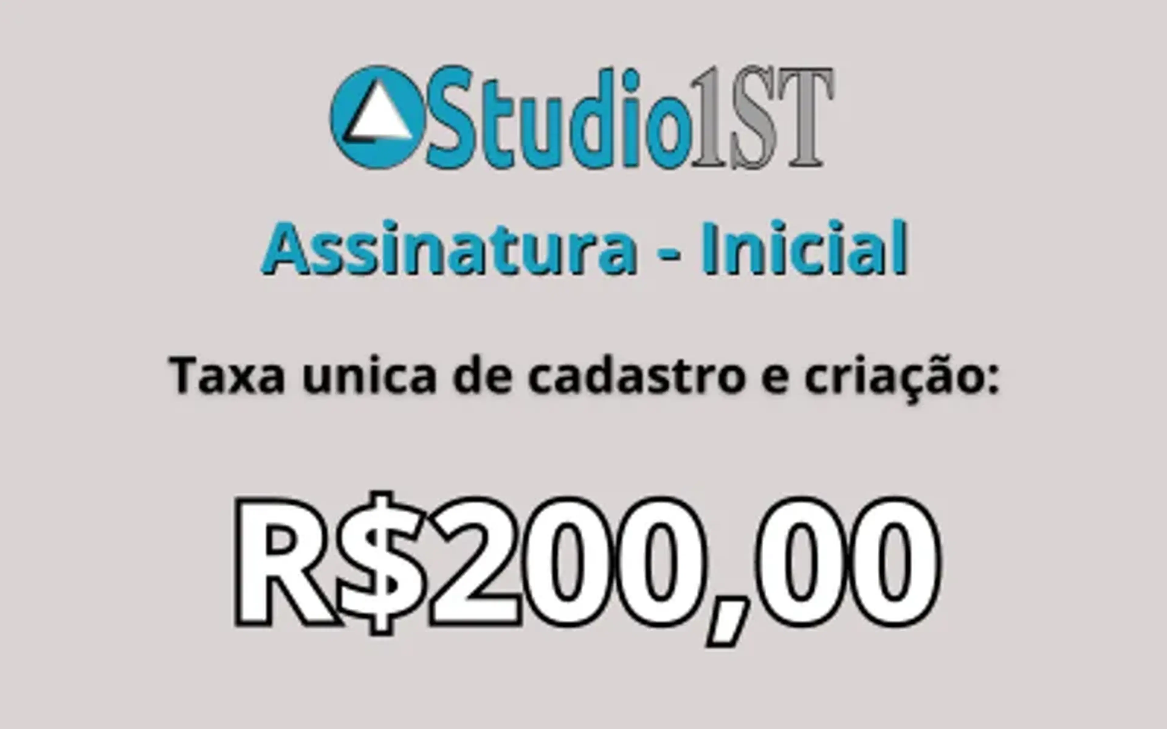 Assinatura Plano Inicial Studio1st imagem