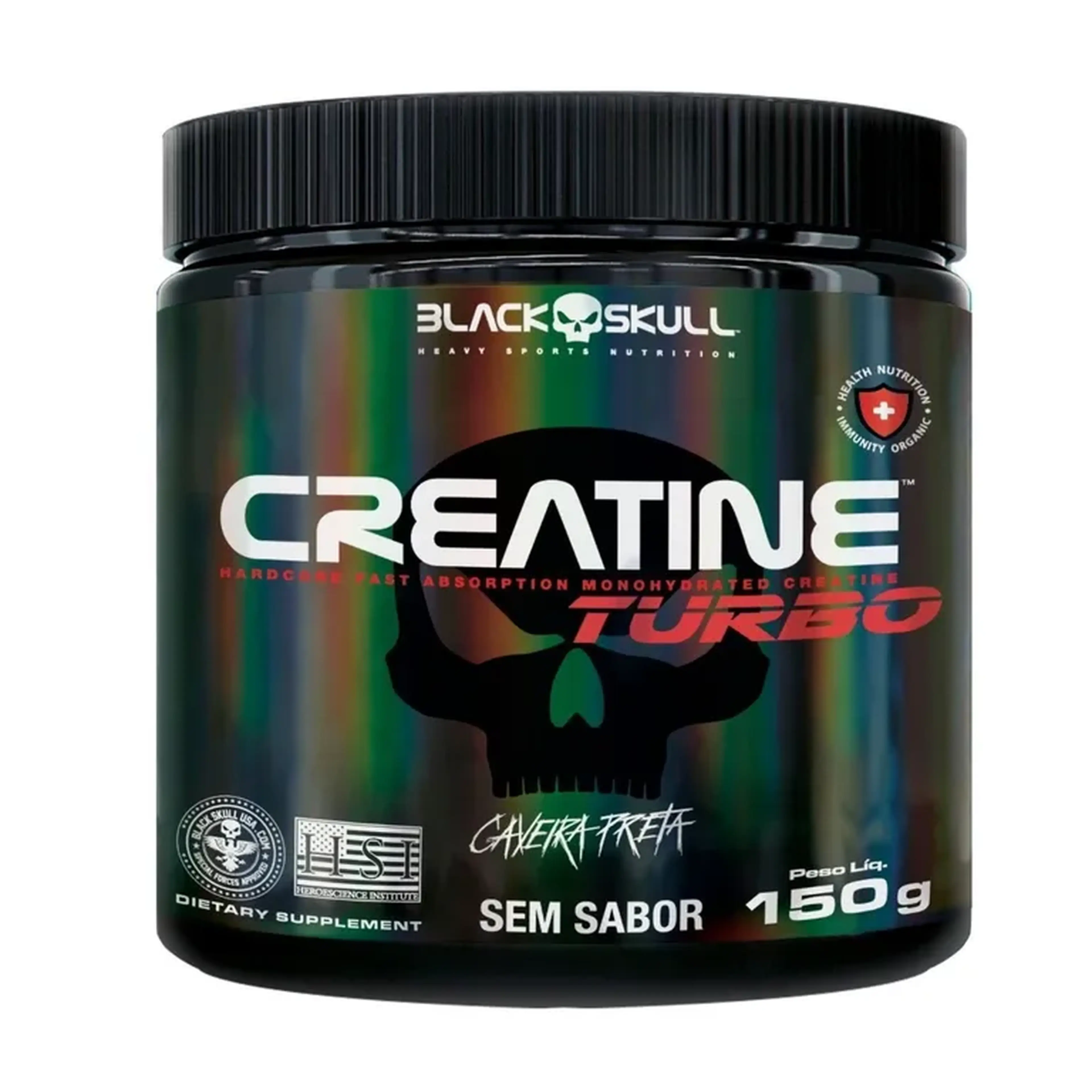 Creatina turbo 150g- Black Skull imagem
